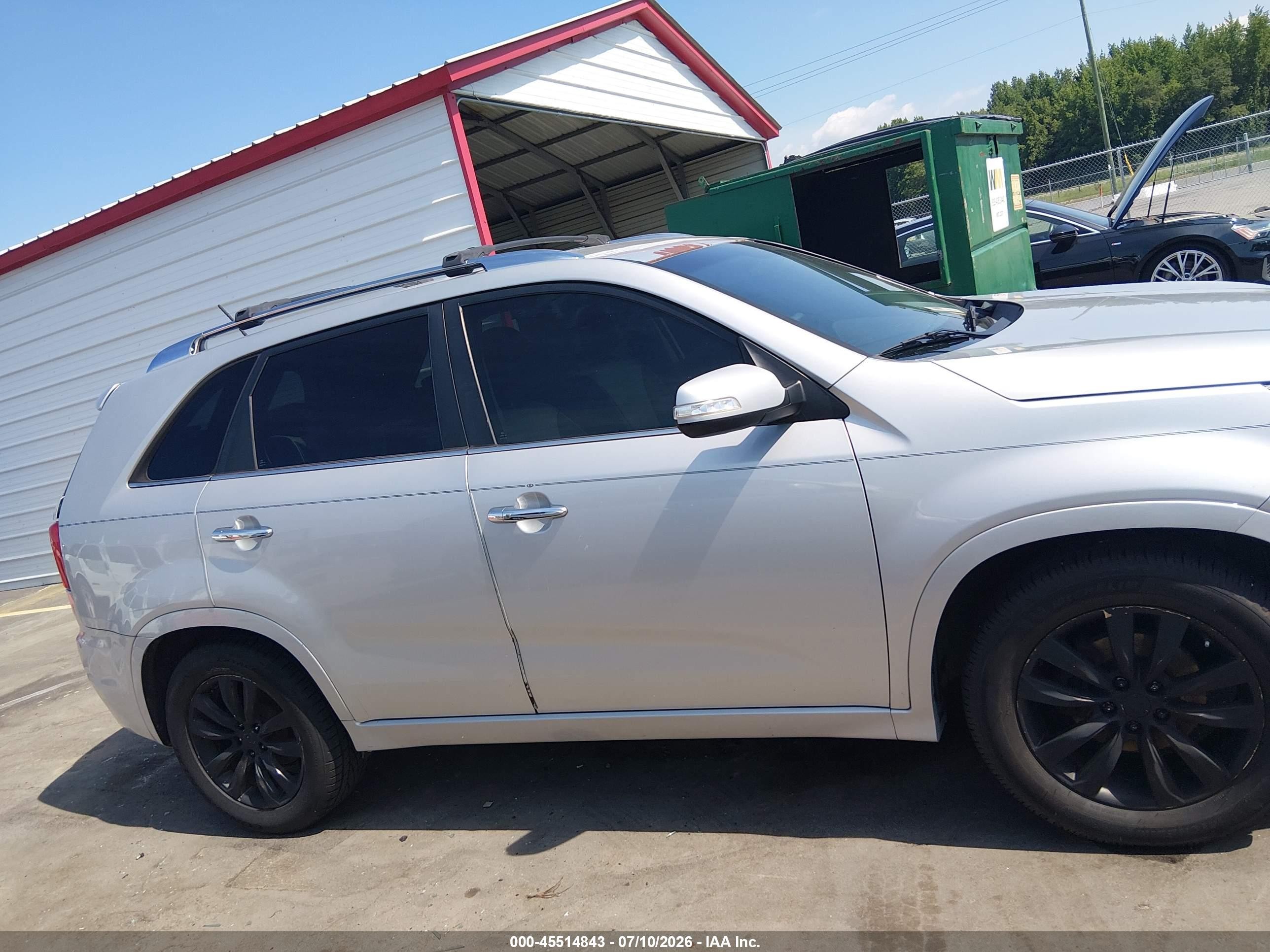 2013 Kia Sorento Sx Silver vin: 5XYKW4A24DG356465