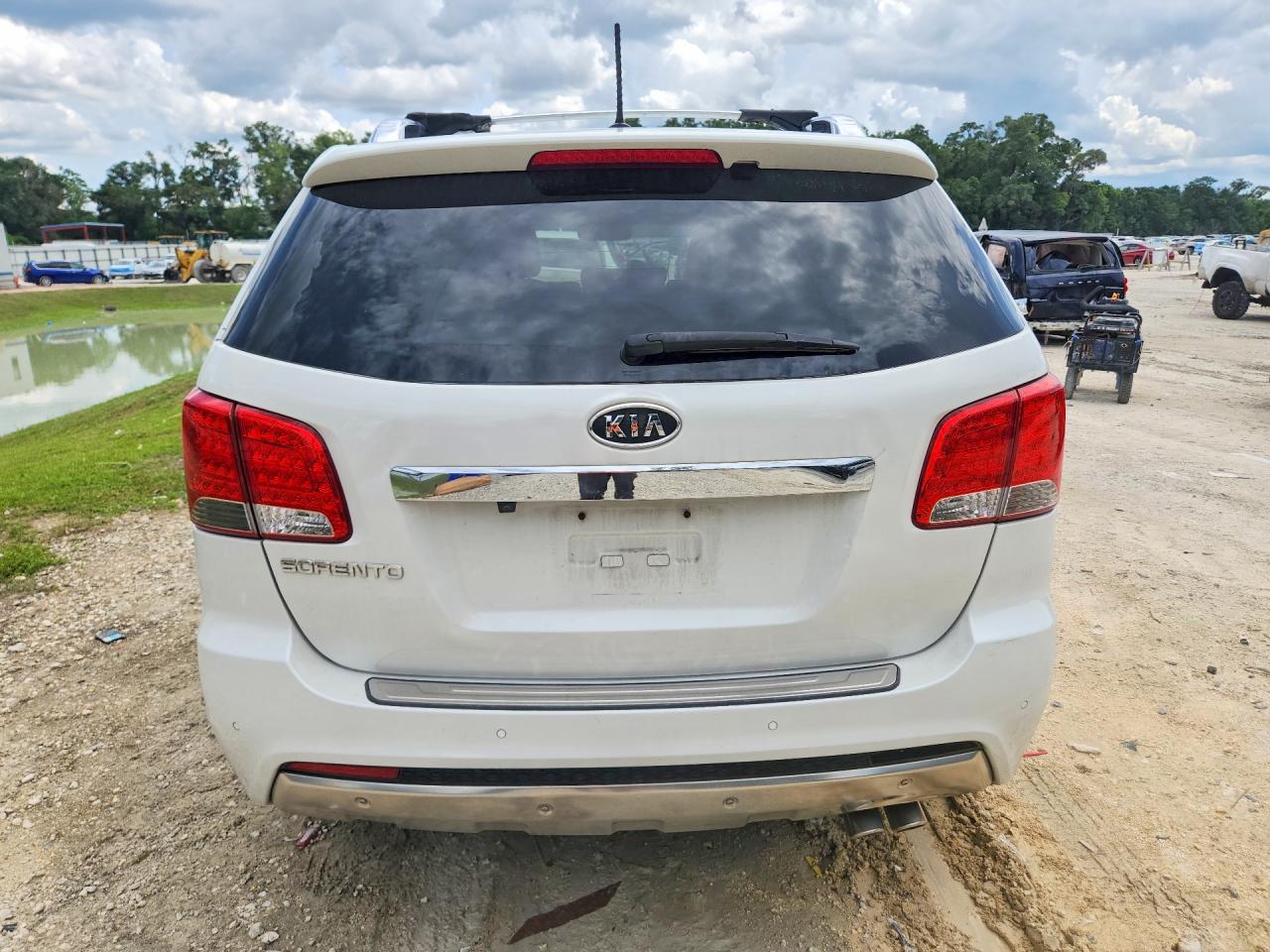 2012 Kia Sorento Sx White vin: 5XYKW4A25CG260892
