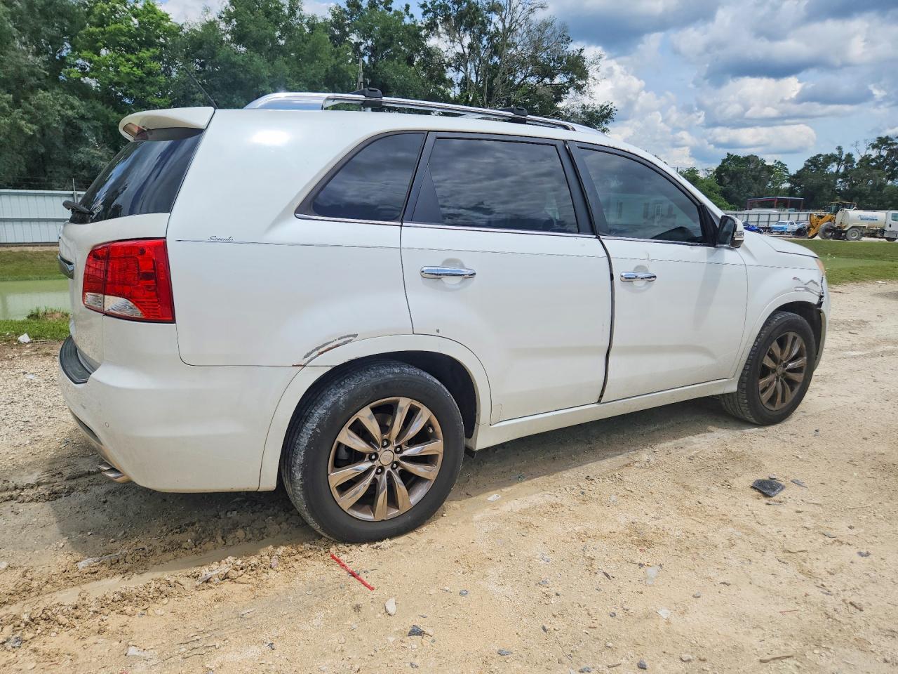 2012 Kia Sorento Sx White vin: 5XYKW4A25CG260892