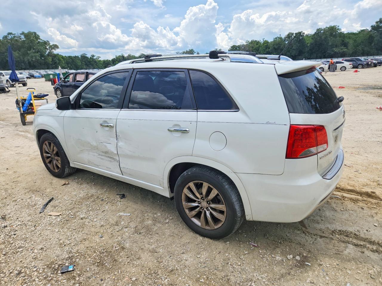 2012 Kia Sorento Sx White vin: 5XYKW4A25CG260892