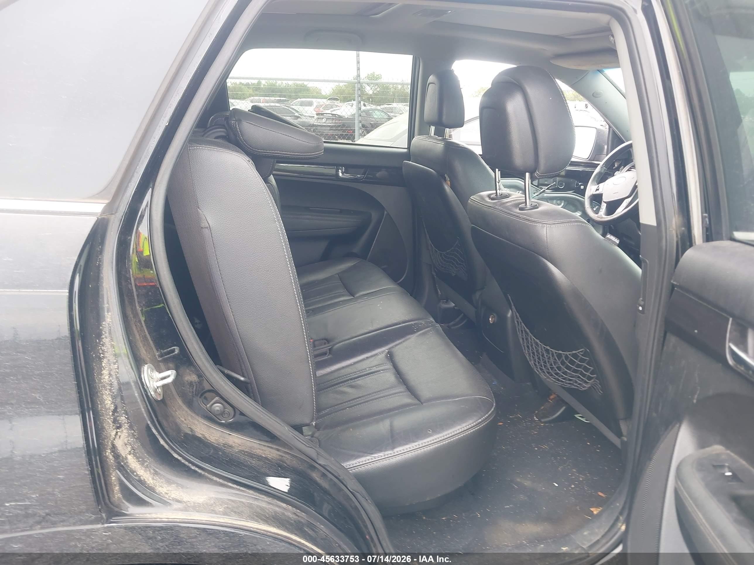 2012 Kia Sorento Sx V6 Black vin: 5XYKW4A25CG303255