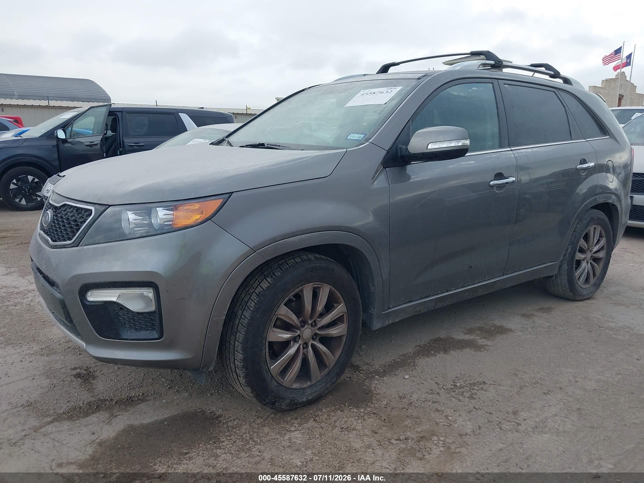 2012 Kia Sorento Sx V6 Gray vin: 5XYKW4A26CG234818