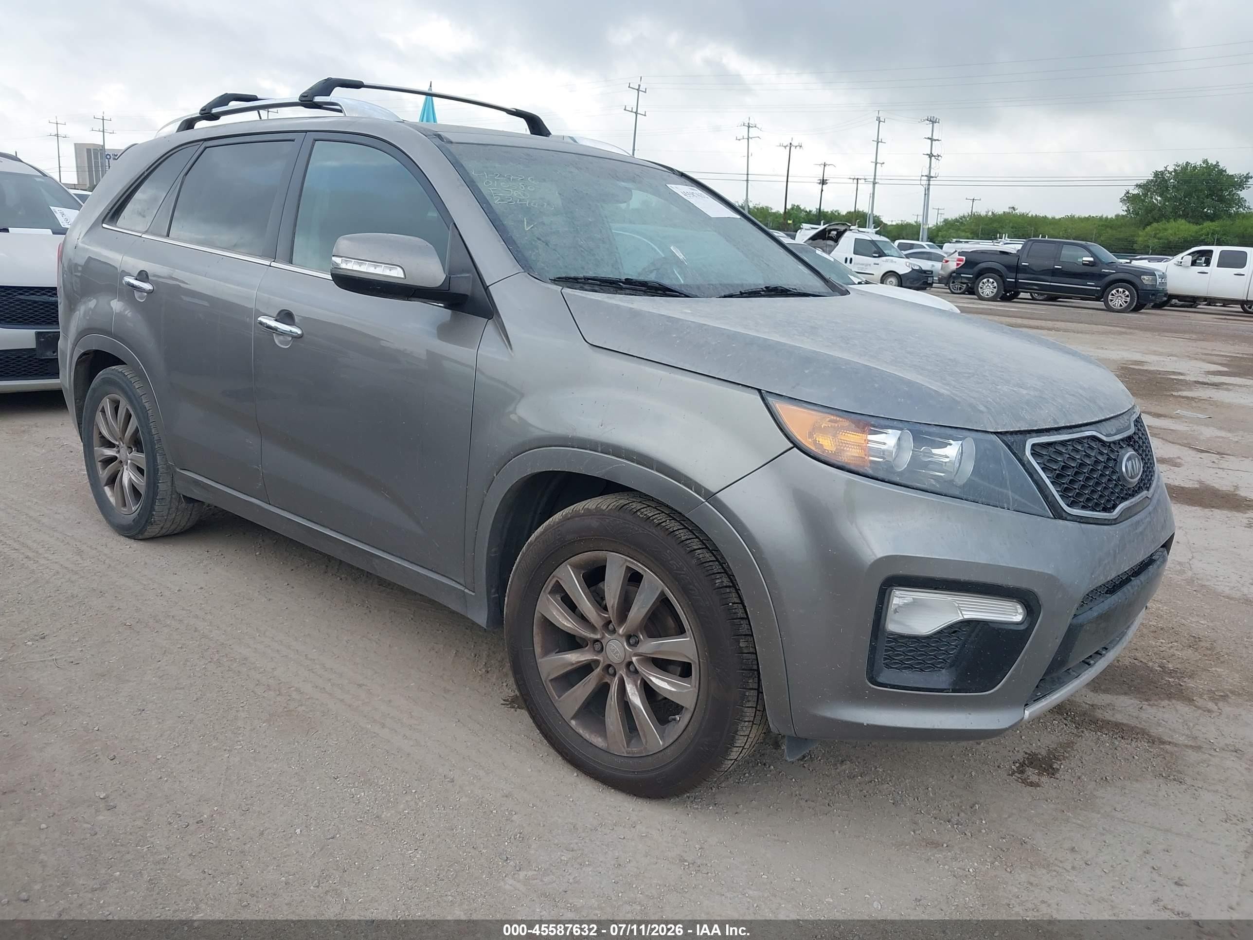 2012 Kia Sorento Sx V6 Gray vin: 5XYKW4A26CG234818