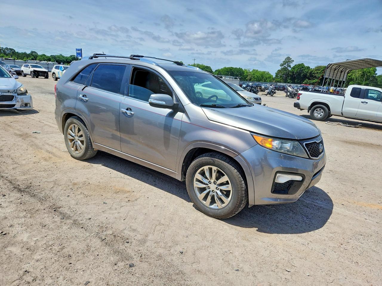 2012 Kia Sorento Sx Gray vin: 5XYKW4A26CG243325