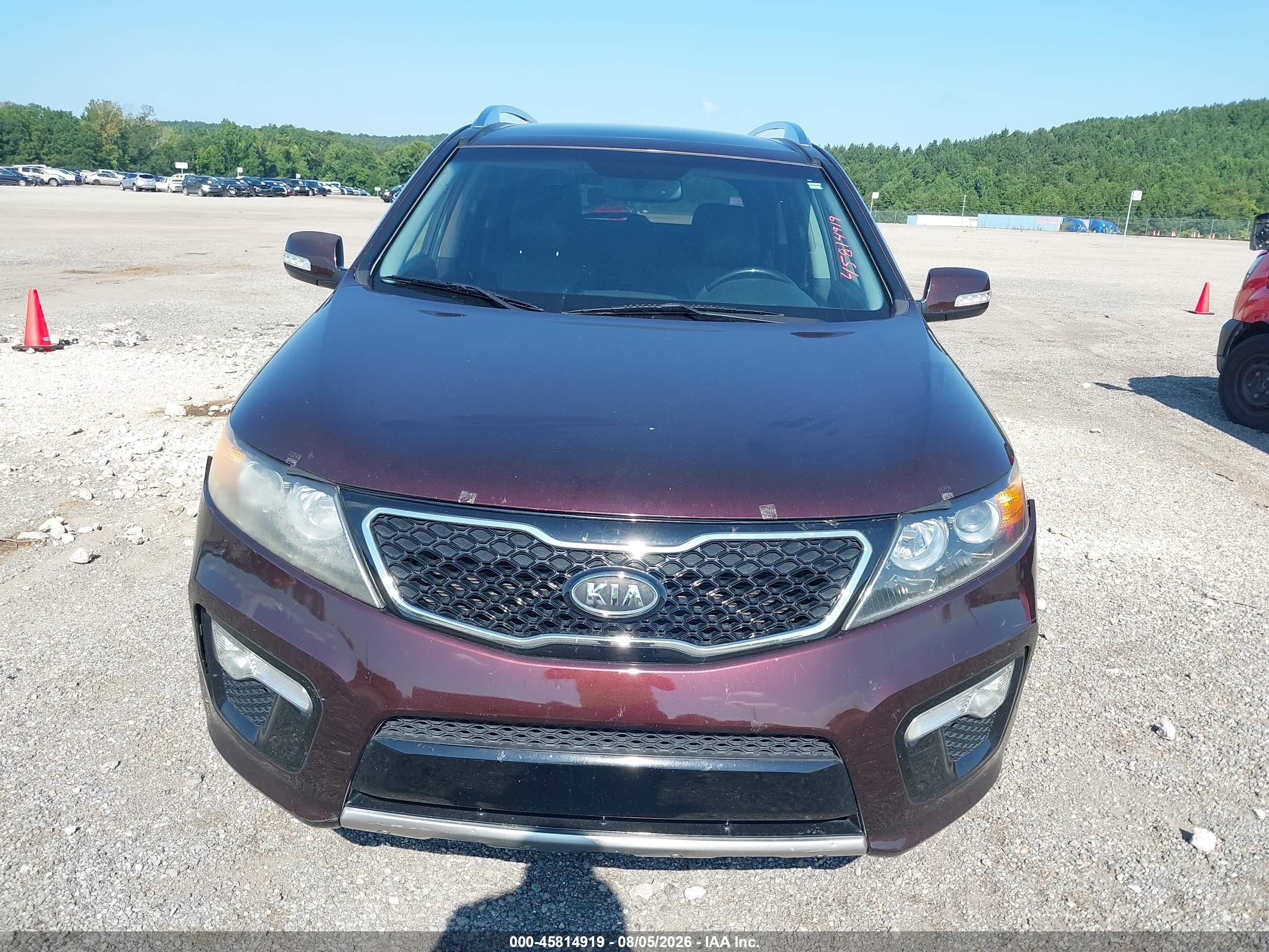 2013 Kia Sorento Sx Maroon vin: 5XYKW4A26DG357892