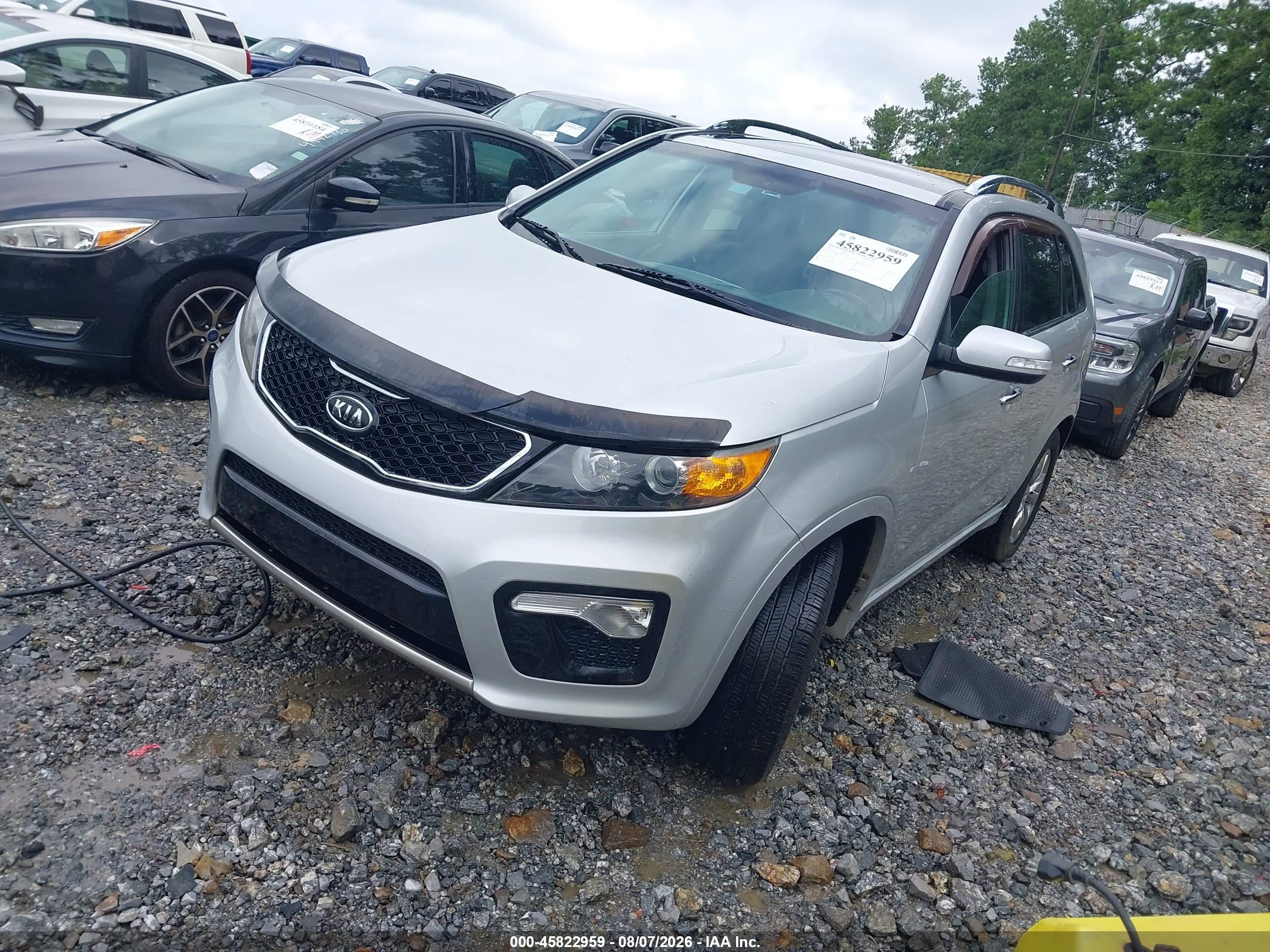 2013 Kia Sorento Sx Silver vin: 5XYKW4A26DG393534
