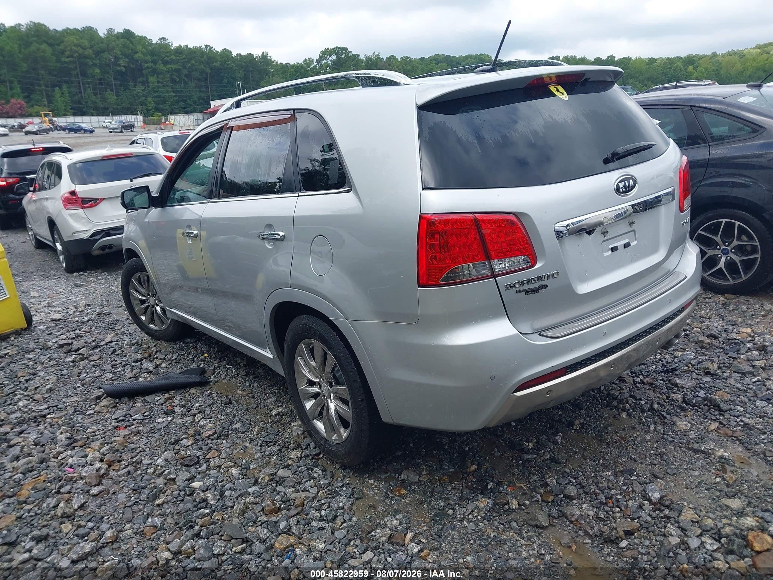 2013 Kia Sorento Sx Silver vin: 5XYKW4A26DG393534