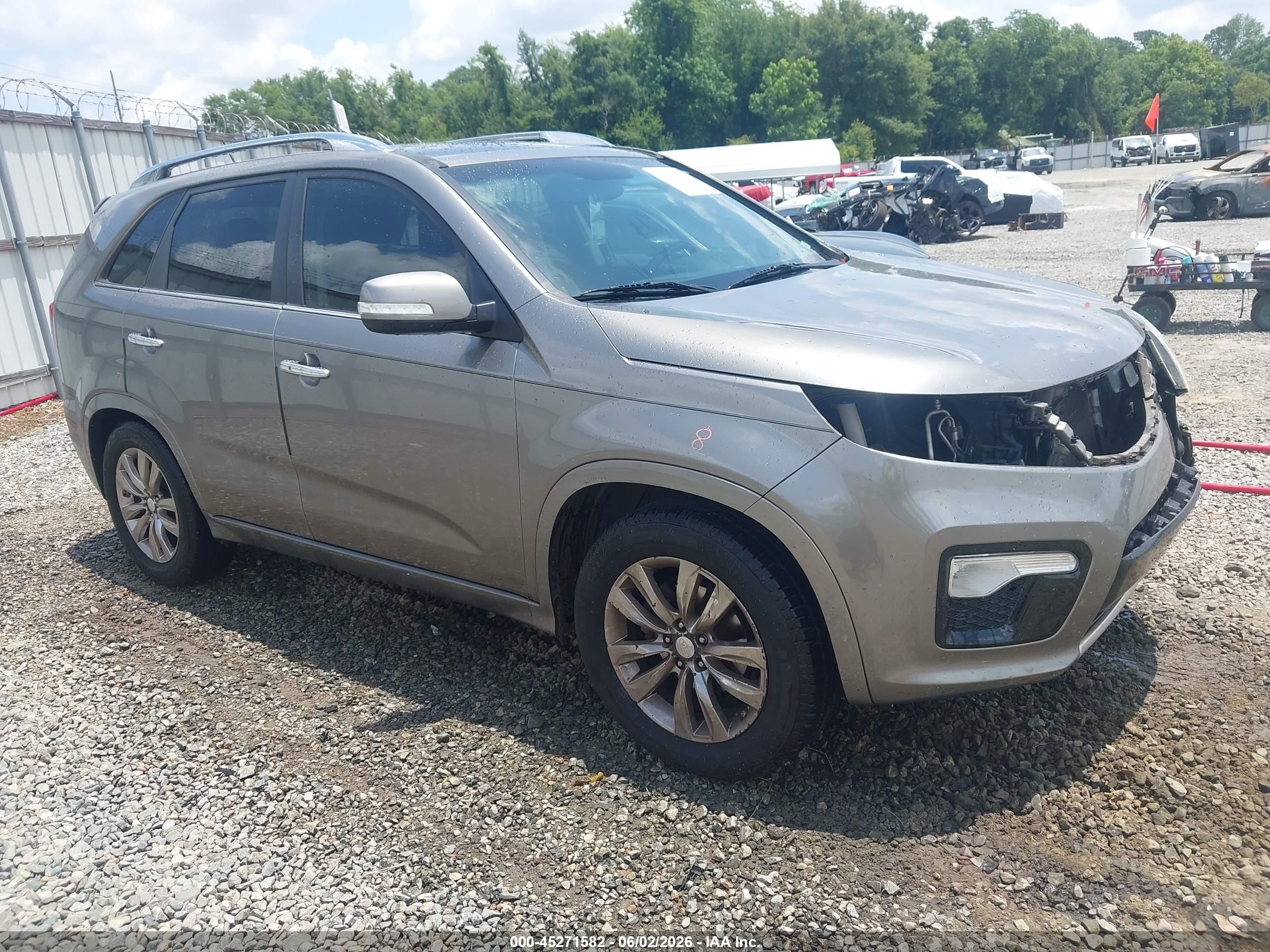 2013 Kia Sorento Sx Gray vin: 5XYKW4A26DG396952