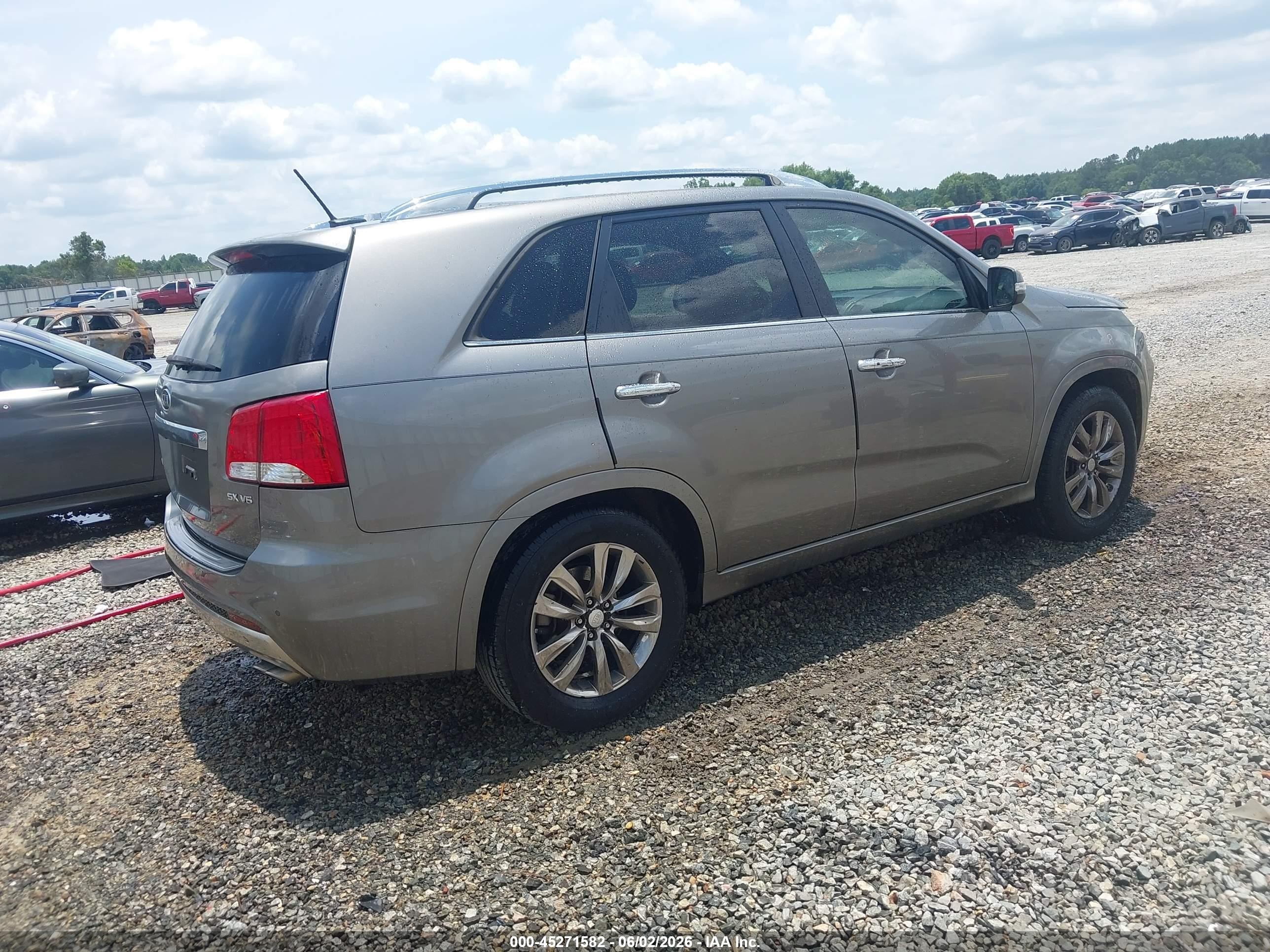 2013 Kia Sorento Sx Gray vin: 5XYKW4A26DG396952