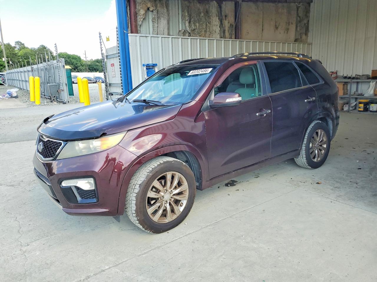 2011 Kia Sorento Sx Burgundy vin: 5XYKW4A27BG095037