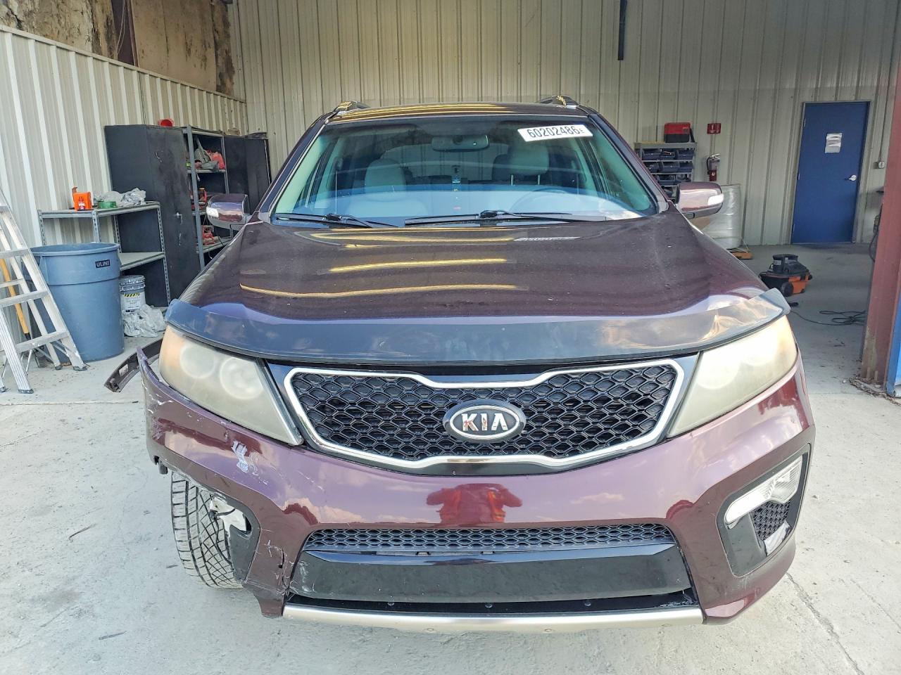 2011 Kia Sorento Sx Burgundy vin: 5XYKW4A27BG095037