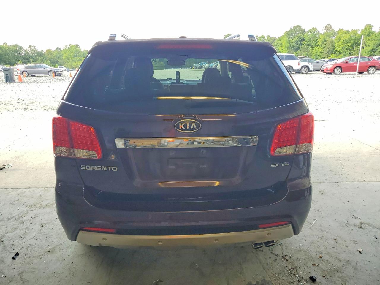 2011 Kia Sorento Sx Burgundy vin: 5XYKW4A27BG095037