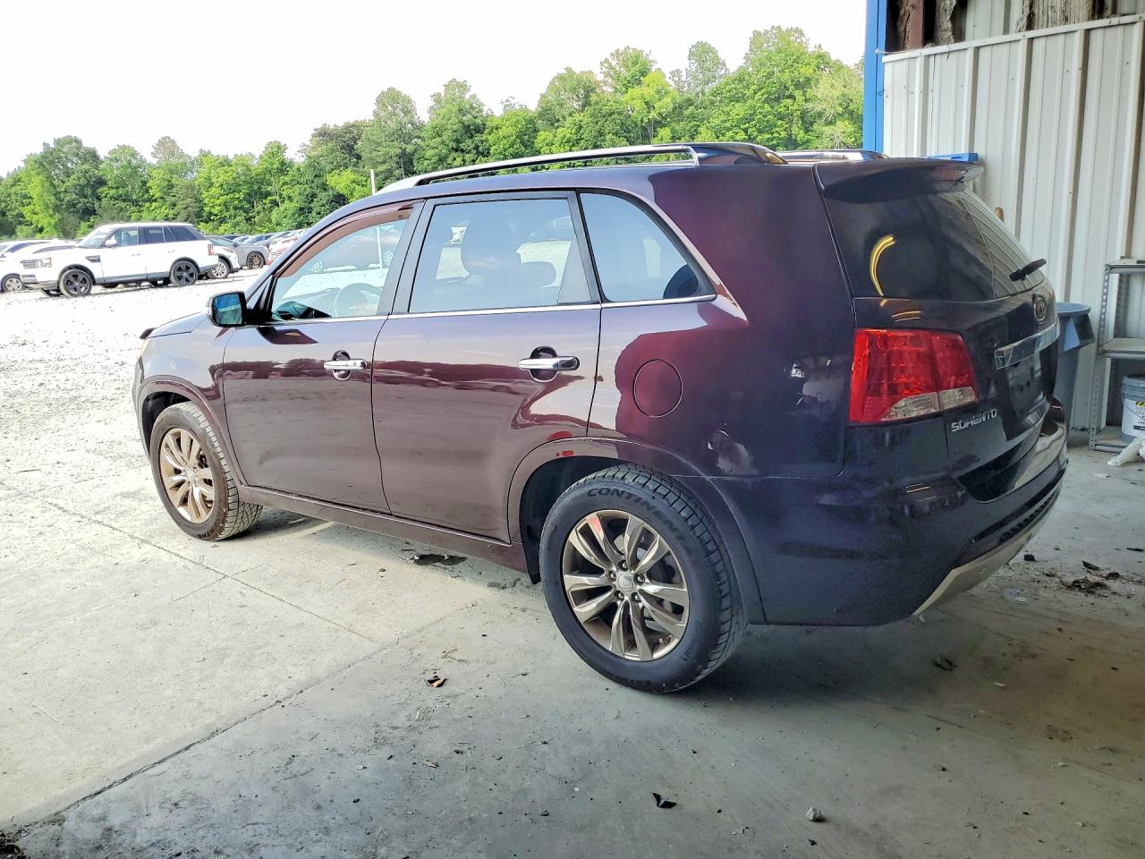 2011 Kia Sorento Sx Burgundy vin: 5XYKW4A27BG095037