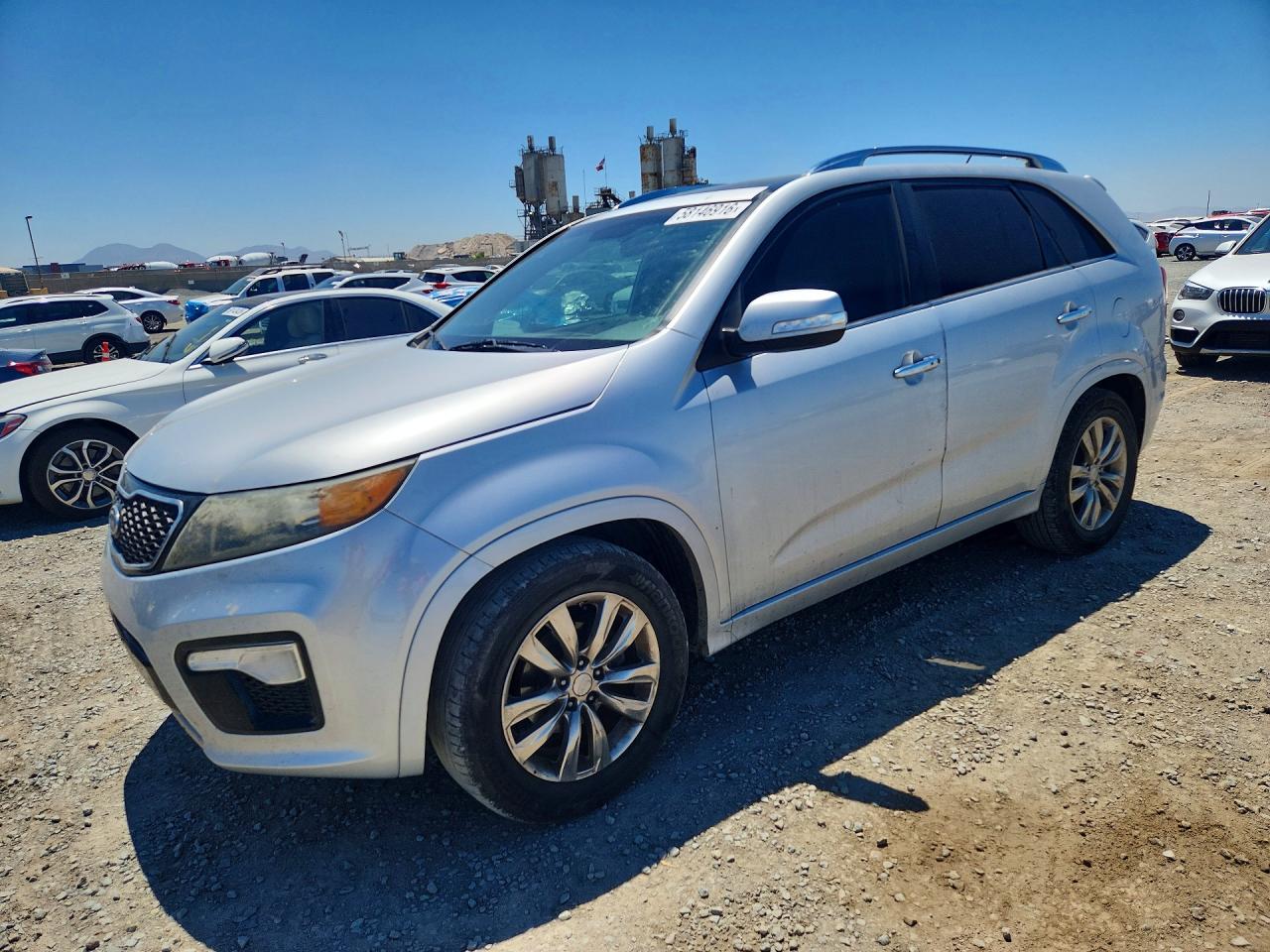 2012 Kia Sorento Sx Silver vin: 5XYKW4A27CG216747