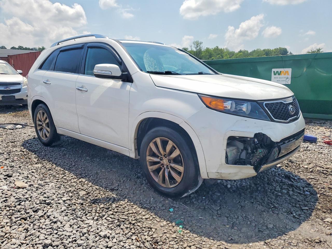 2013 Kia Sorento Sx White vin: 5XYKW4A27DG386429