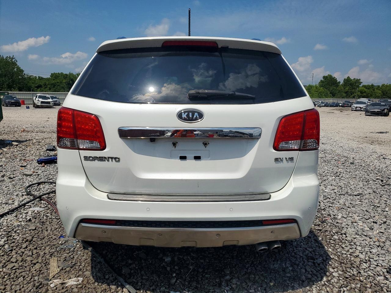 2013 Kia Sorento Sx White vin: 5XYKW4A27DG386429