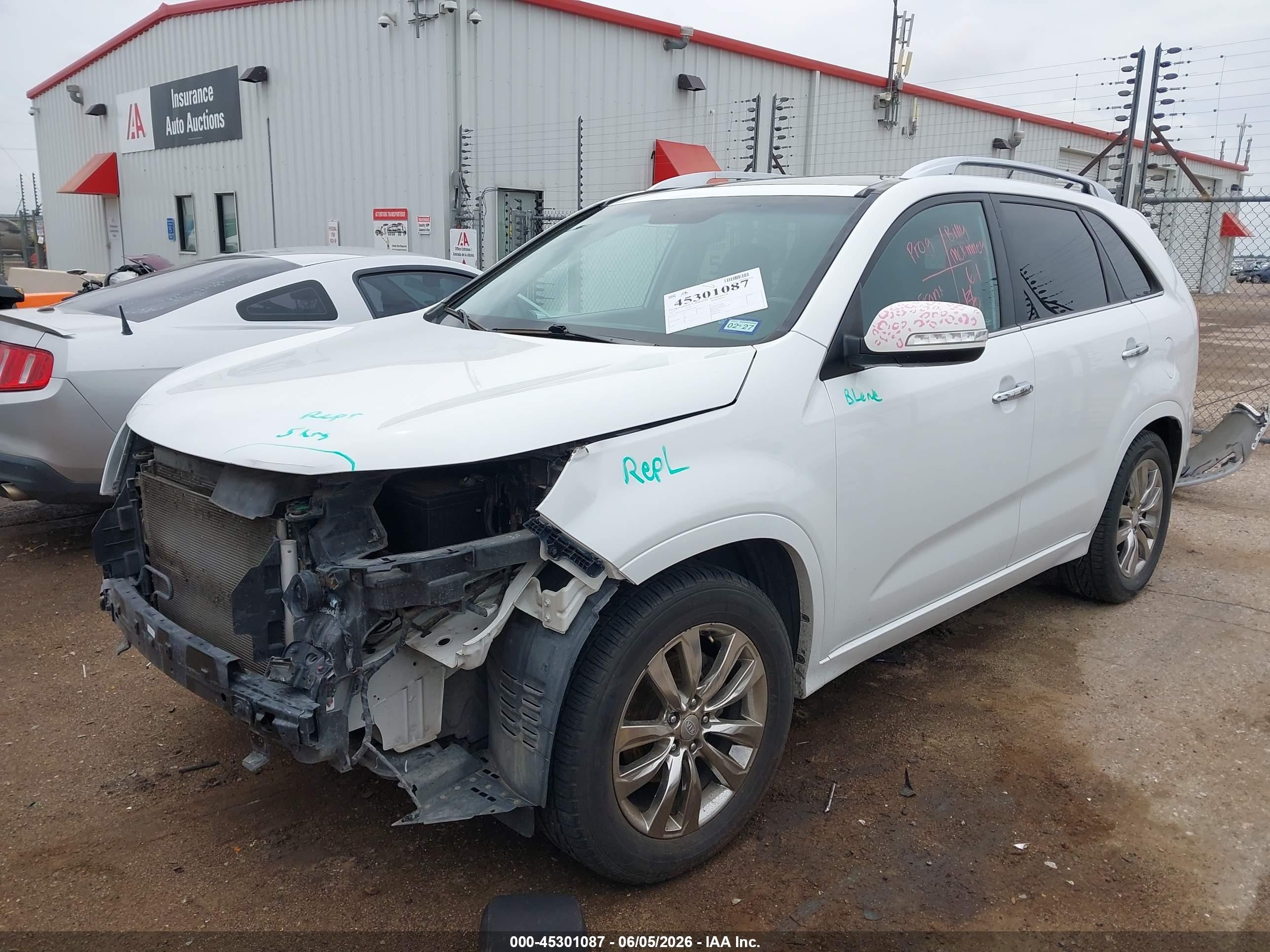 2013 Kia Sorento Sx White vin: 5XYKW4A27DG416013