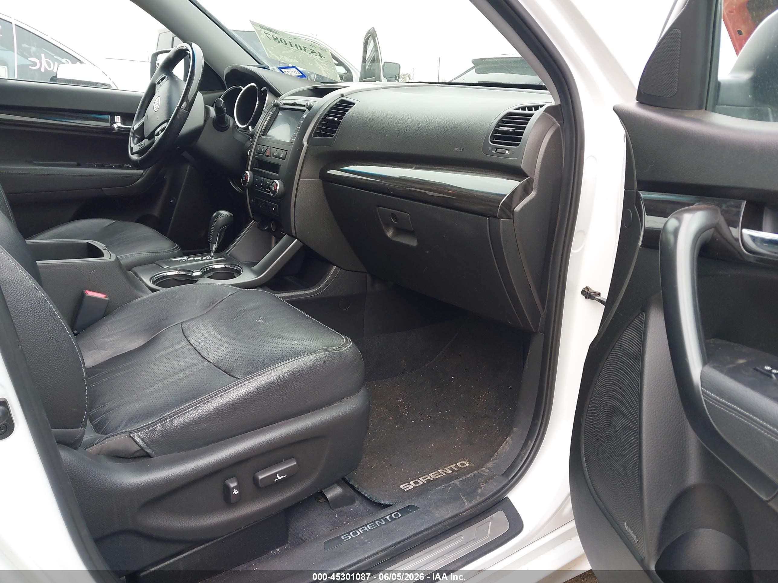 2013 Kia Sorento Sx White vin: 5XYKW4A27DG416013