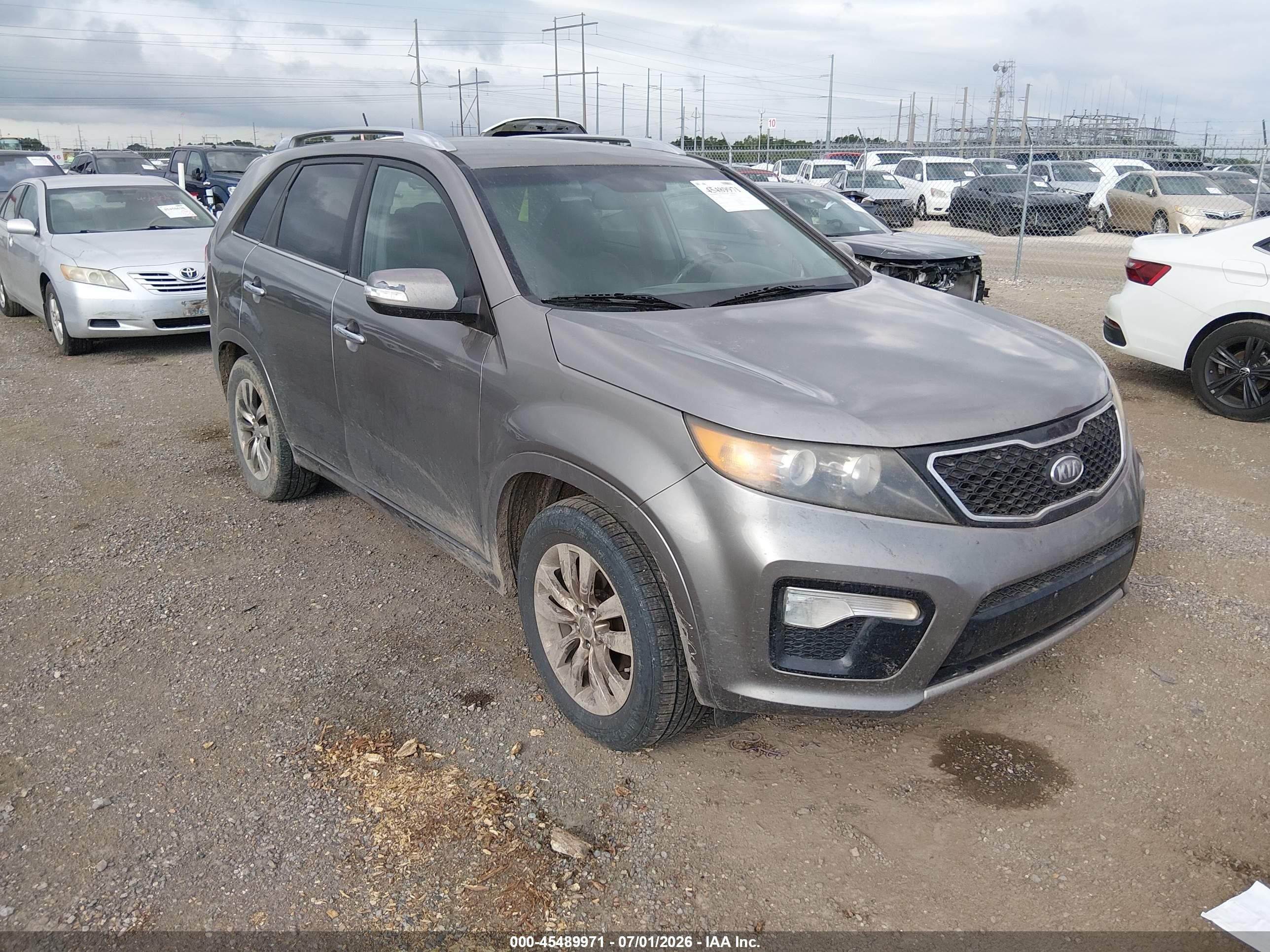 2011 Kia Sorento Sx V6 Gray vin: 5XYKW4A28BG174331