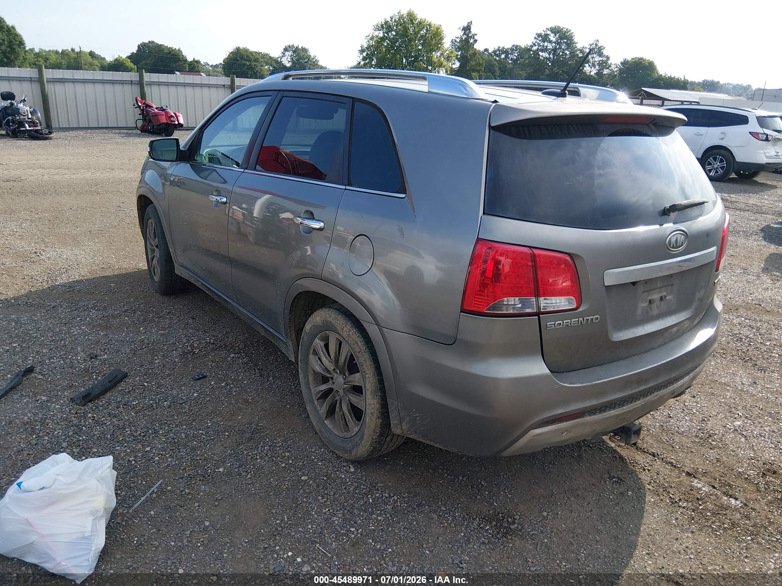 2011 Kia Sorento Sx V6 Gray vin: 5XYKW4A28BG174331