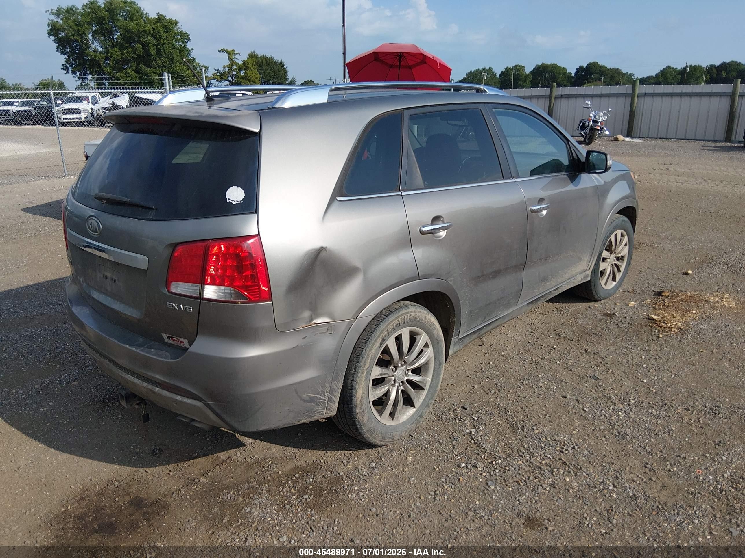 2011 Kia Sorento Sx V6 Gray vin: 5XYKW4A28BG174331