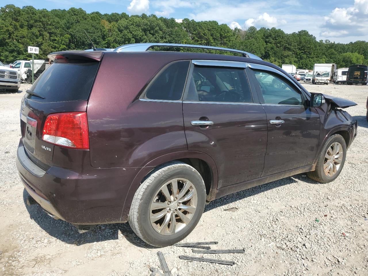 2012 Kia Sorento Sx Maroon vin: 5XYKW4A28CG194967