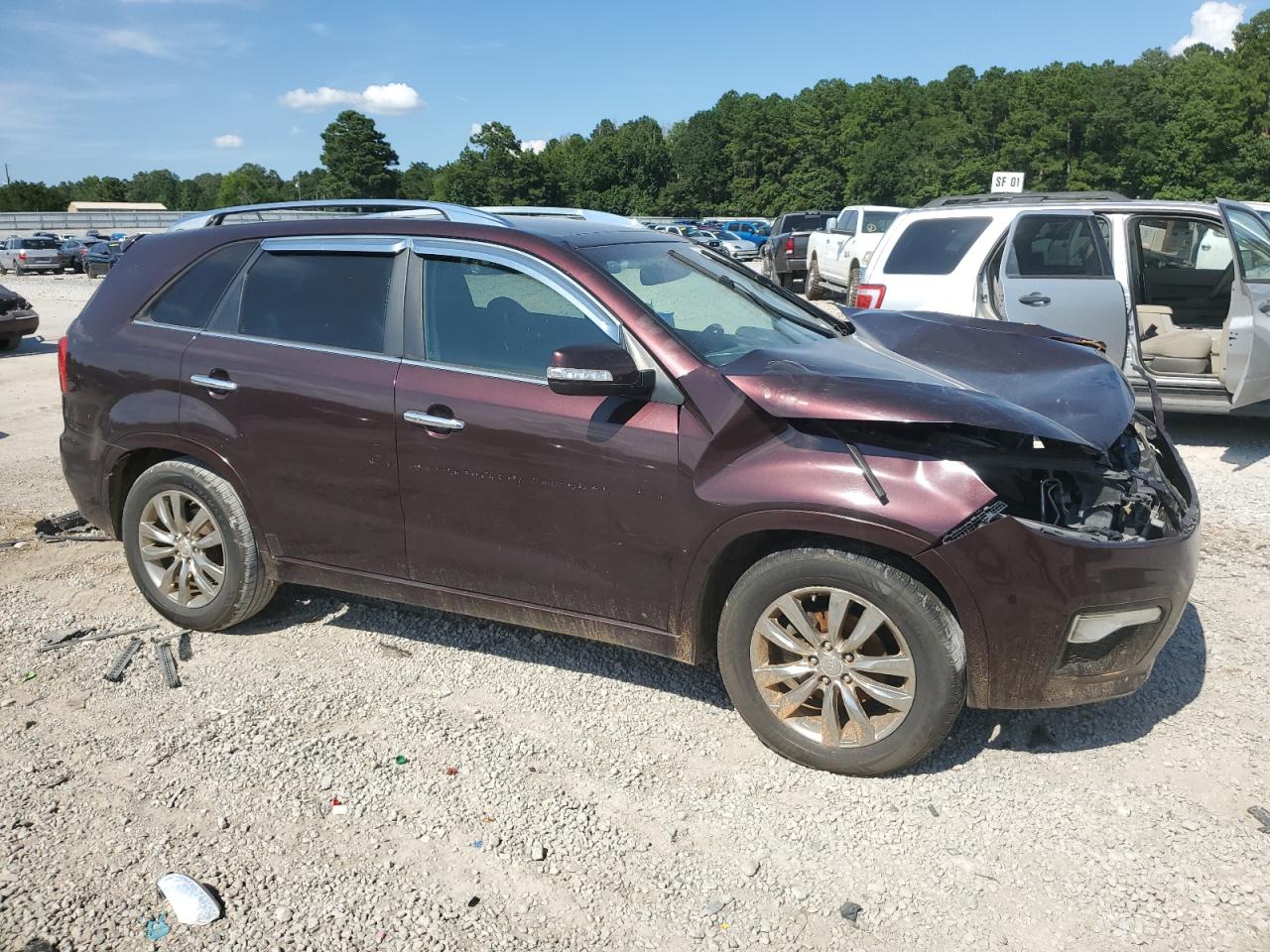 2012 Kia Sorento Sx Maroon vin: 5XYKW4A28CG194967