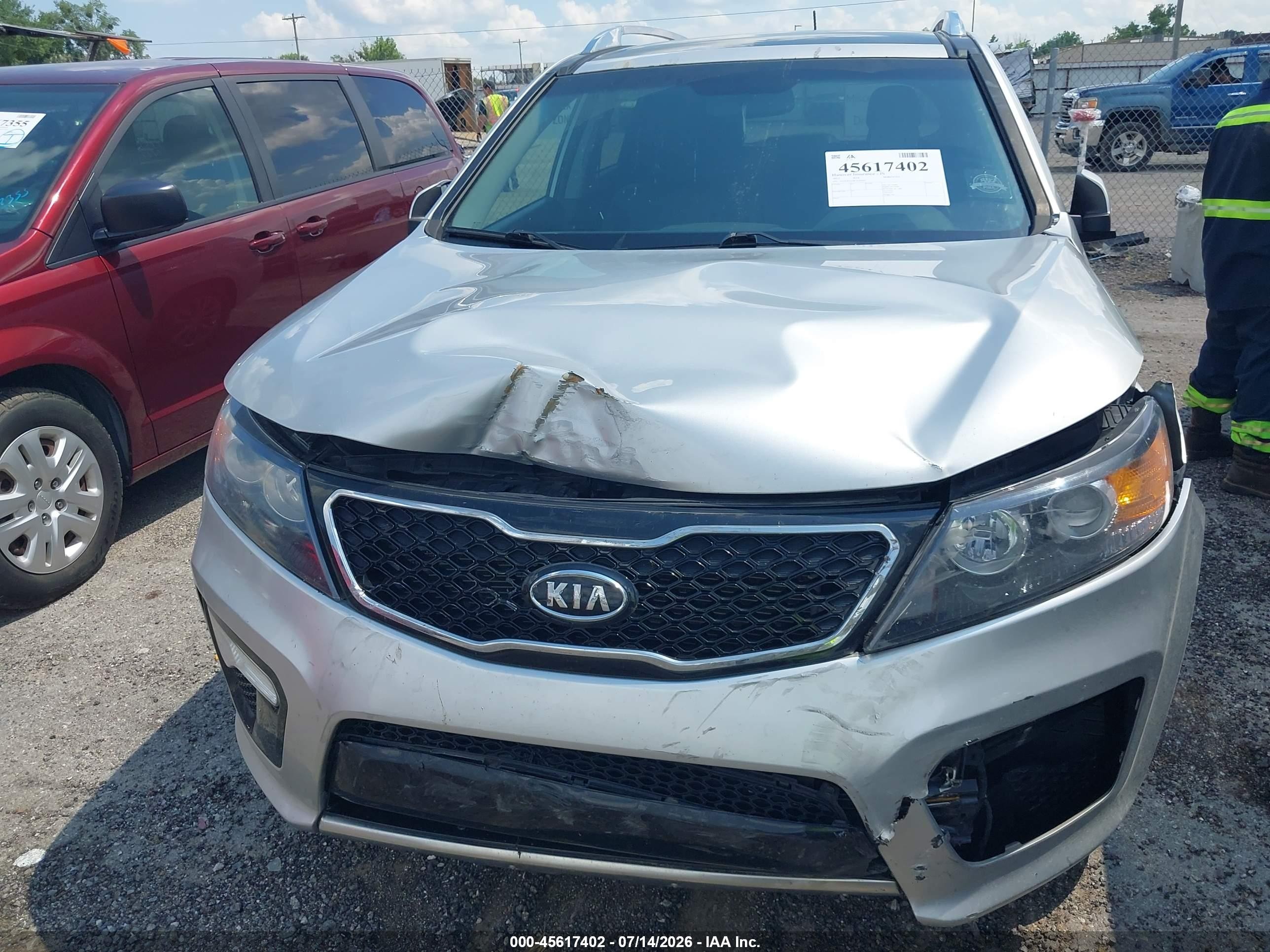 2012 Kia Sorento Sx V6 Silver vin: 5XYKW4A28CG202632
