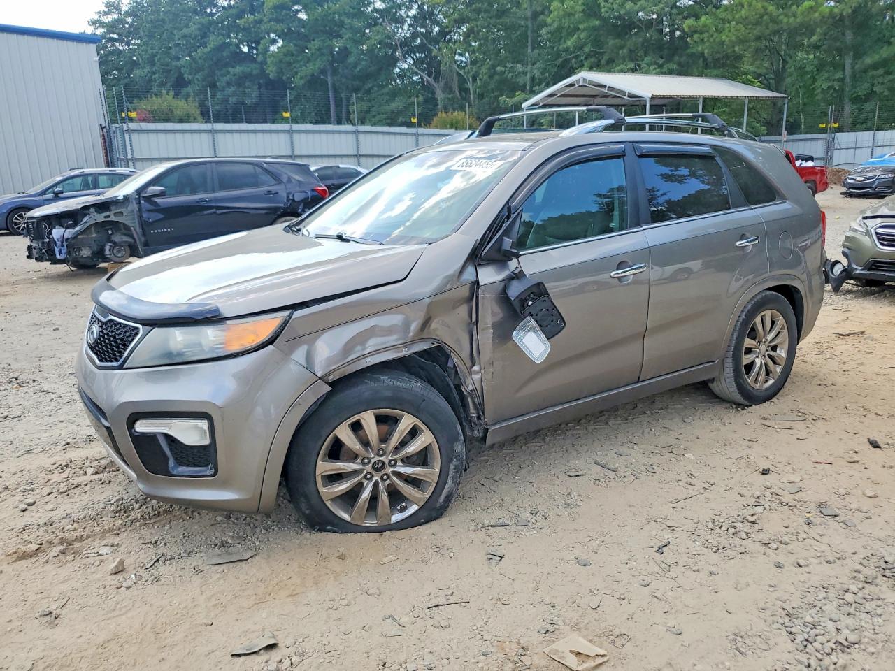 2012 Kia Sorento Sx Gray vin: 5XYKW4A28CG218314