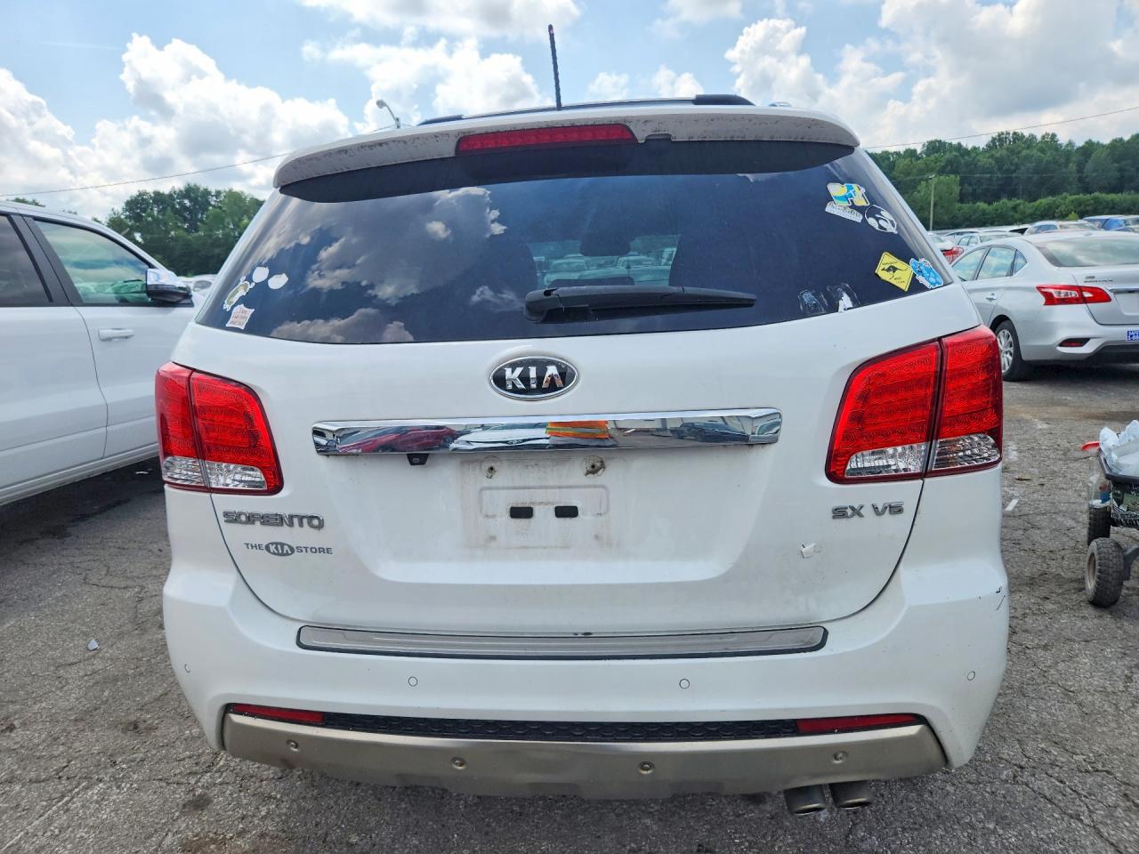 2012 Kia Sorento Sx White vin: 5XYKW4A28CG293255