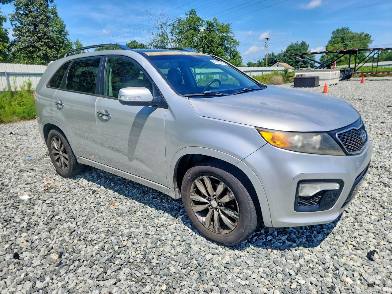 2012 Kia Sorento Sx Silver vin: 5XYKW4A28CG307168