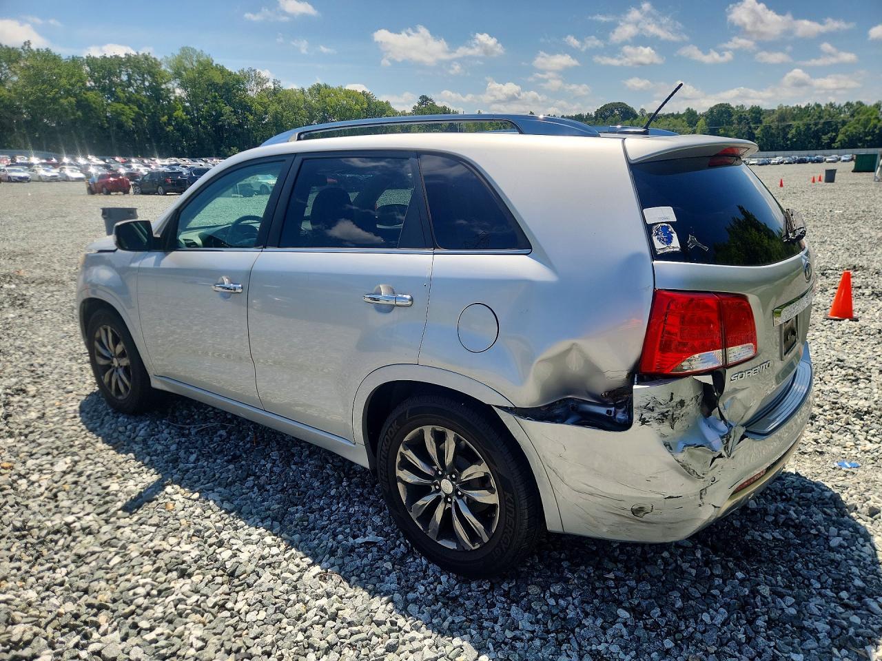 2012 Kia Sorento Sx Silver vin: 5XYKW4A28CG307168