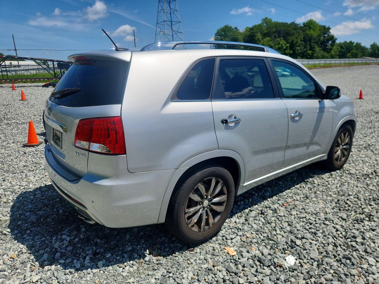 2012 Kia Sorento Sx Silver vin: 5XYKW4A28CG307168