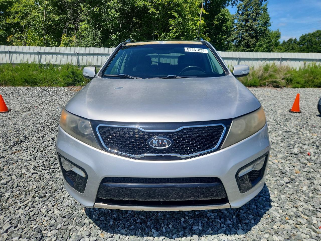 2012 Kia Sorento Sx Silver vin: 5XYKW4A28CG307168
