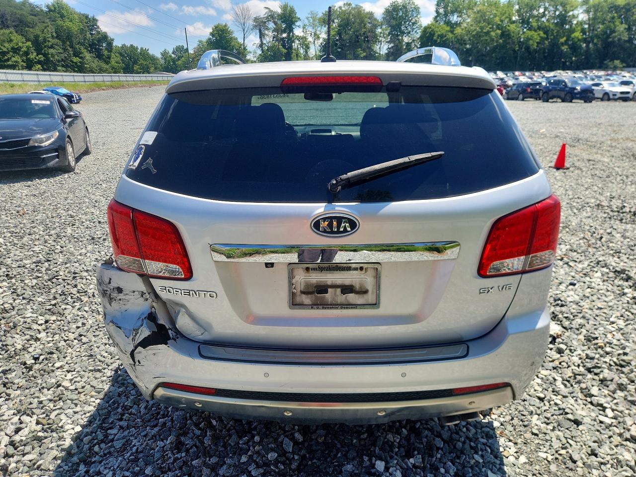 2012 Kia Sorento Sx Silver vin: 5XYKW4A28CG307168