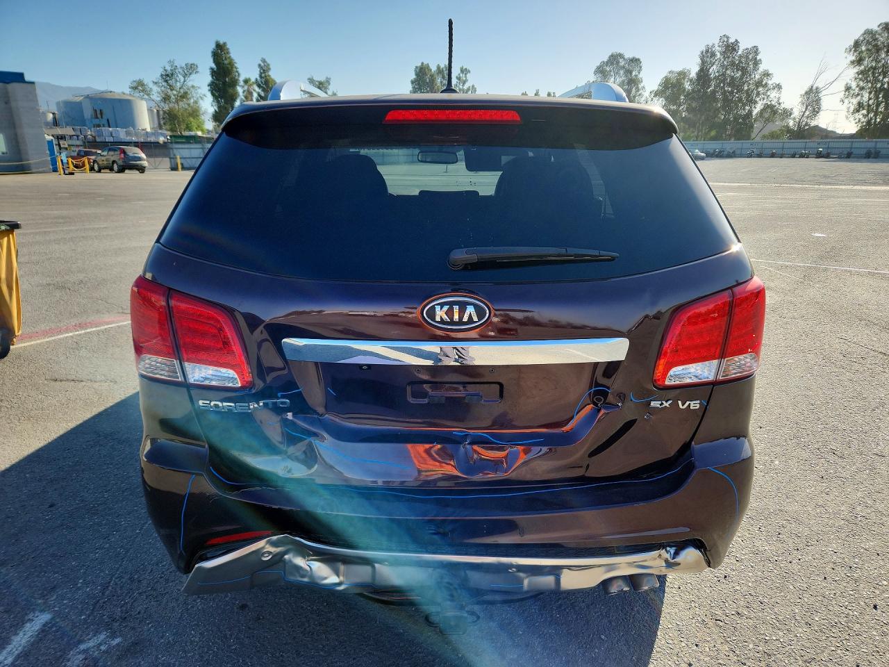 2011 Kia Sorento Sx Burgundy vin: 5XYKW4A29BG143363