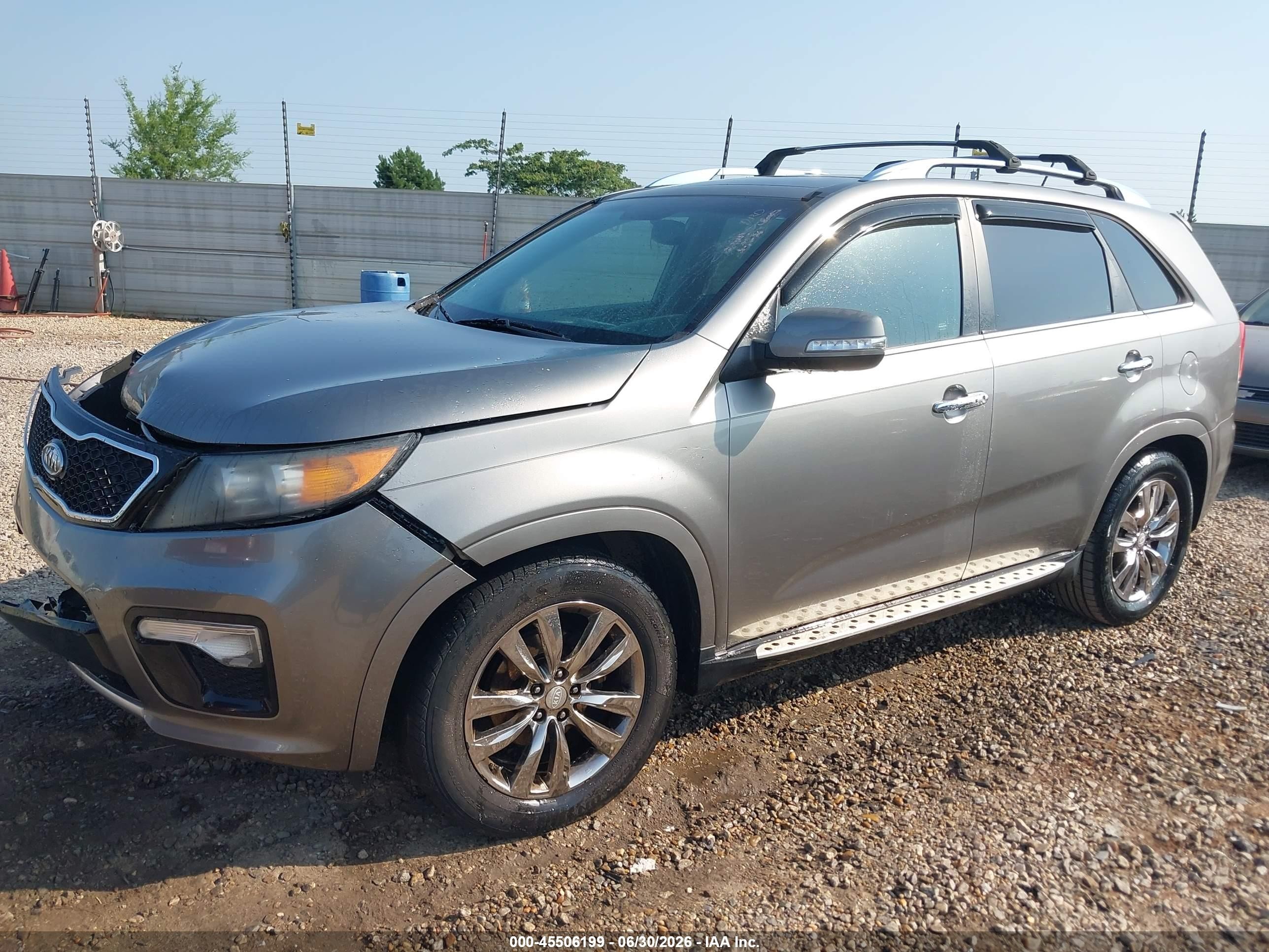 2012 Kia Sorento Sx V6 Gray vin: 5XYKW4A29CG304540