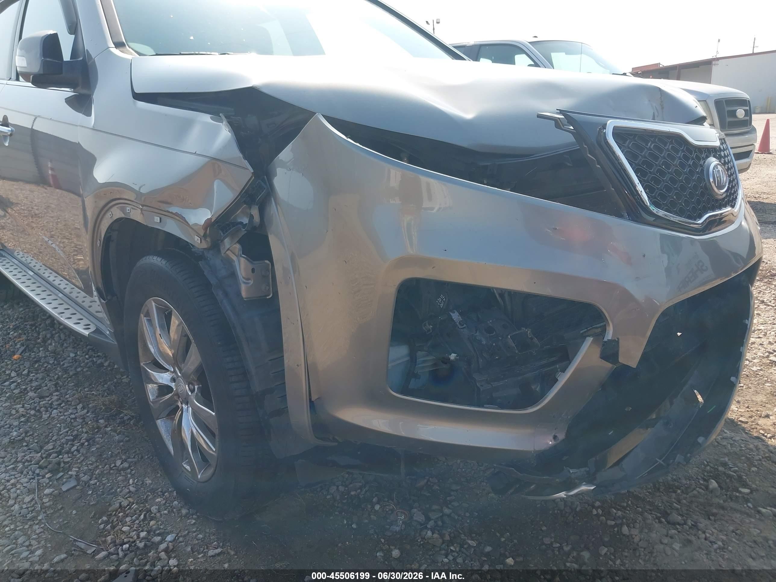 2012 Kia Sorento Sx V6 Gray vin: 5XYKW4A29CG304540