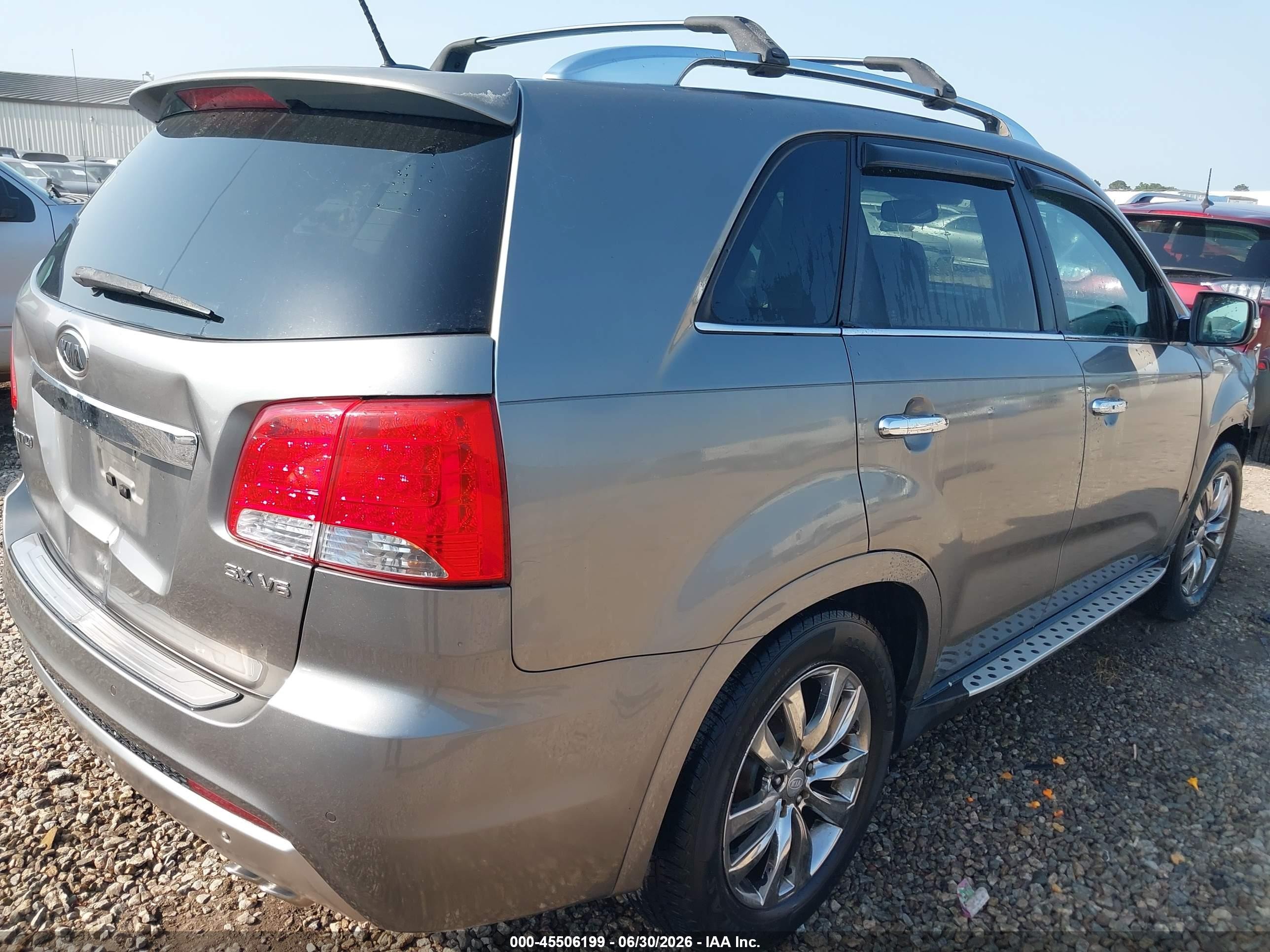 2012 Kia Sorento Sx V6 Gray vin: 5XYKW4A29CG304540