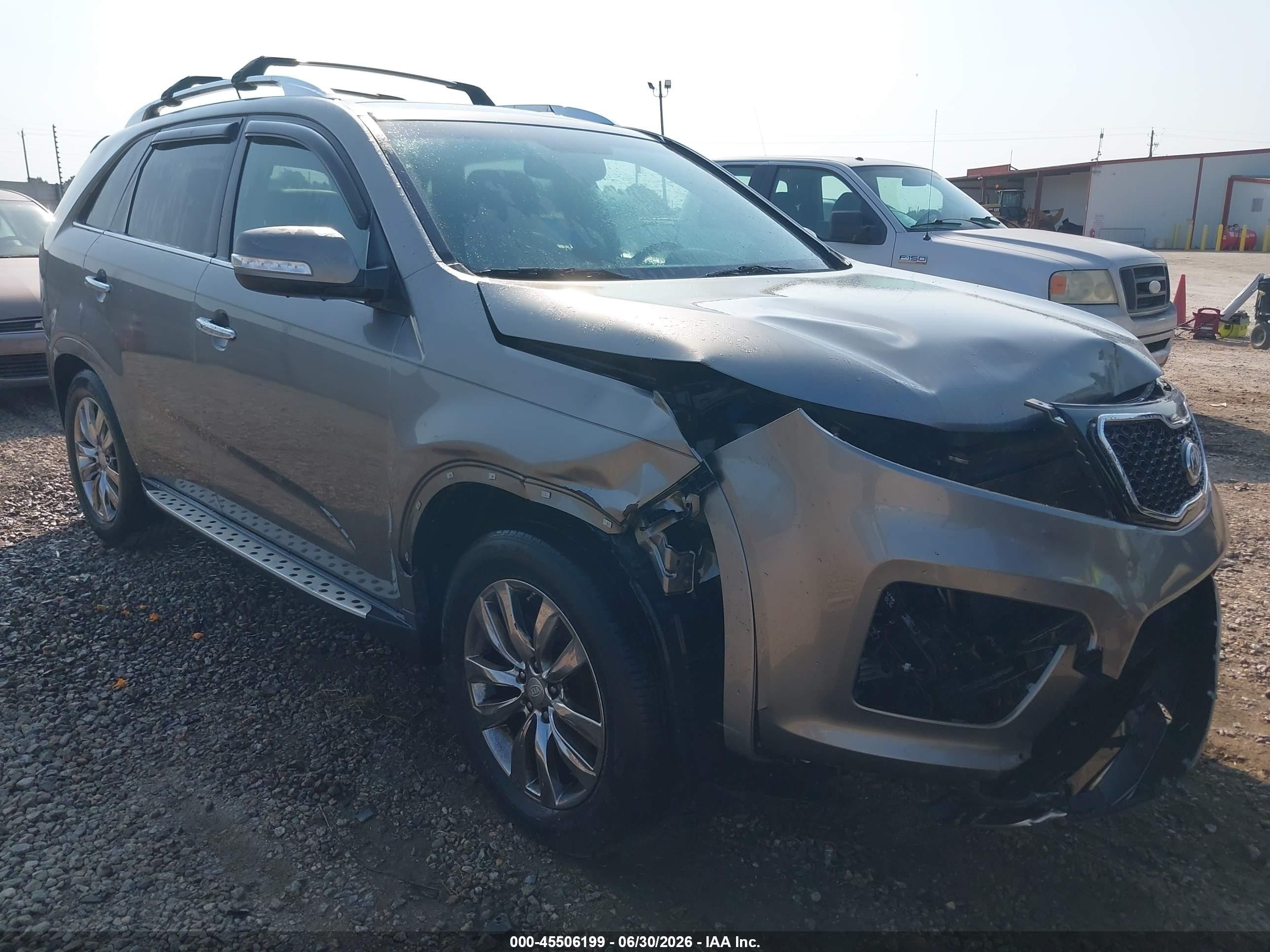 2012 Kia Sorento Sx V6 Gray vin: 5XYKW4A29CG304540