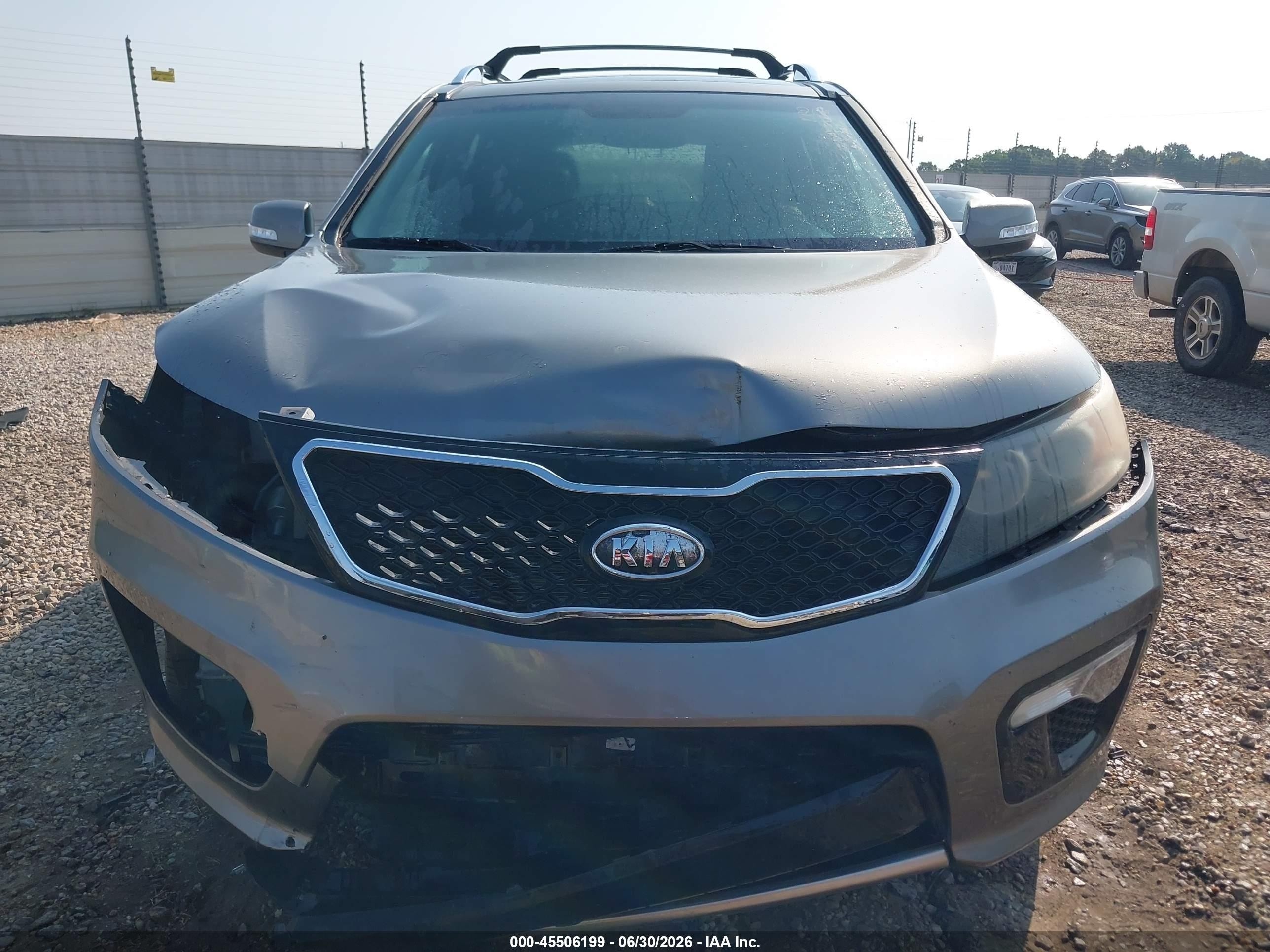 2012 Kia Sorento Sx V6 Gray vin: 5XYKW4A29CG304540