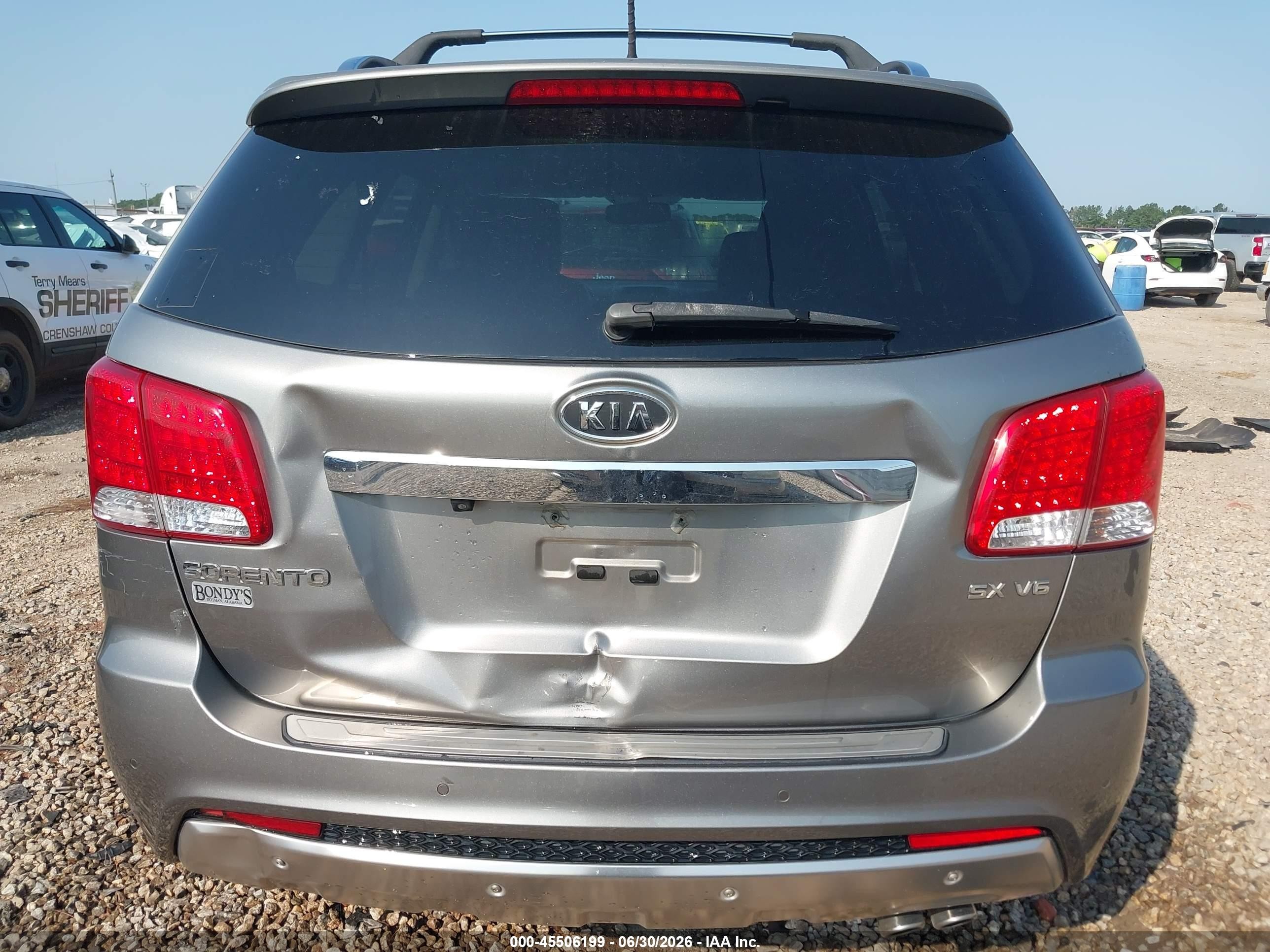 2012 Kia Sorento Sx V6 Gray vin: 5XYKW4A29CG304540