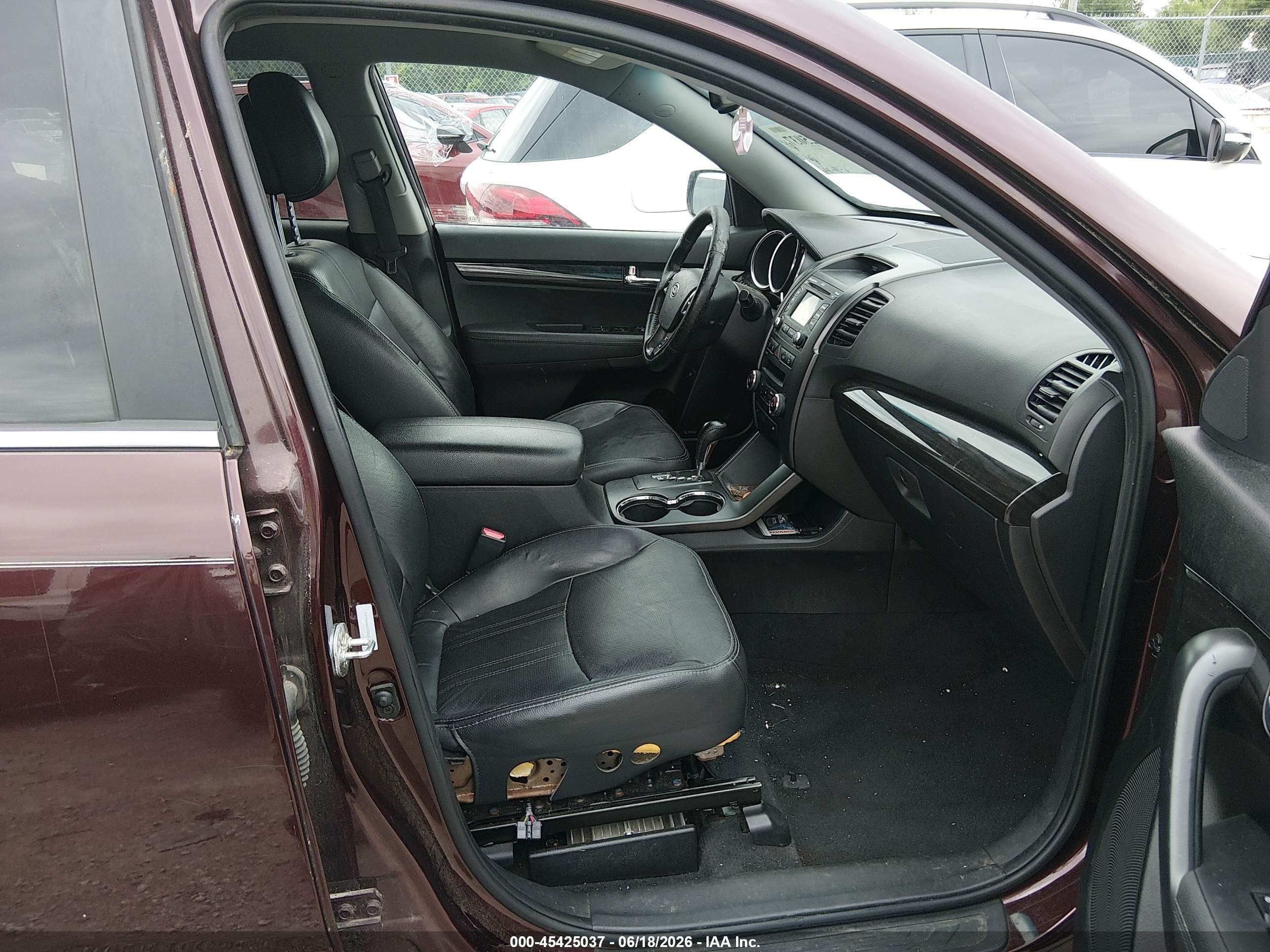 2013 Kia Sorento Sx Burgundy vin: 5XYKW4A29DG330685