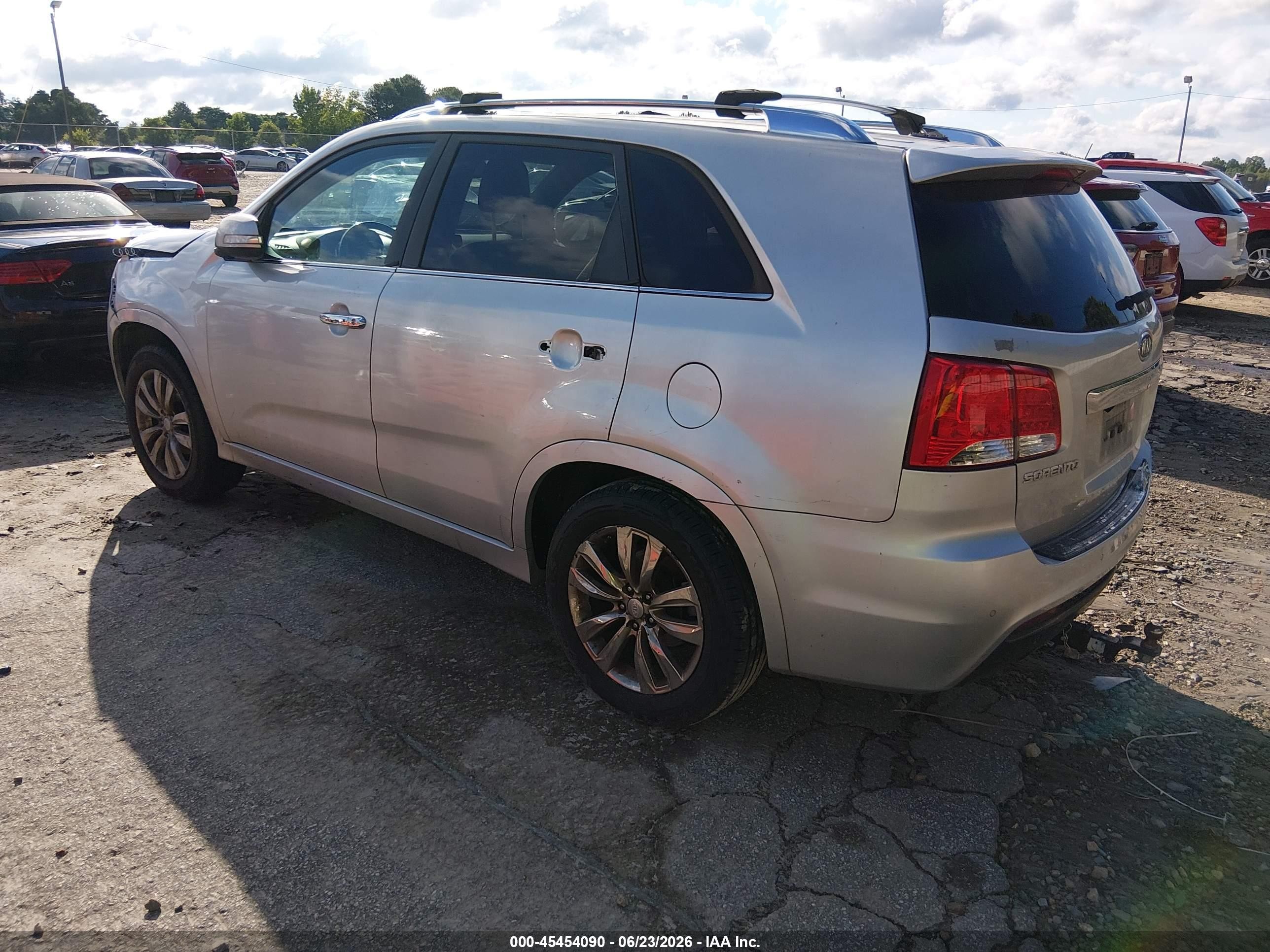 2012 Kia Sorento Sx V6 Silver vin: 5XYKW4A2XCG284783