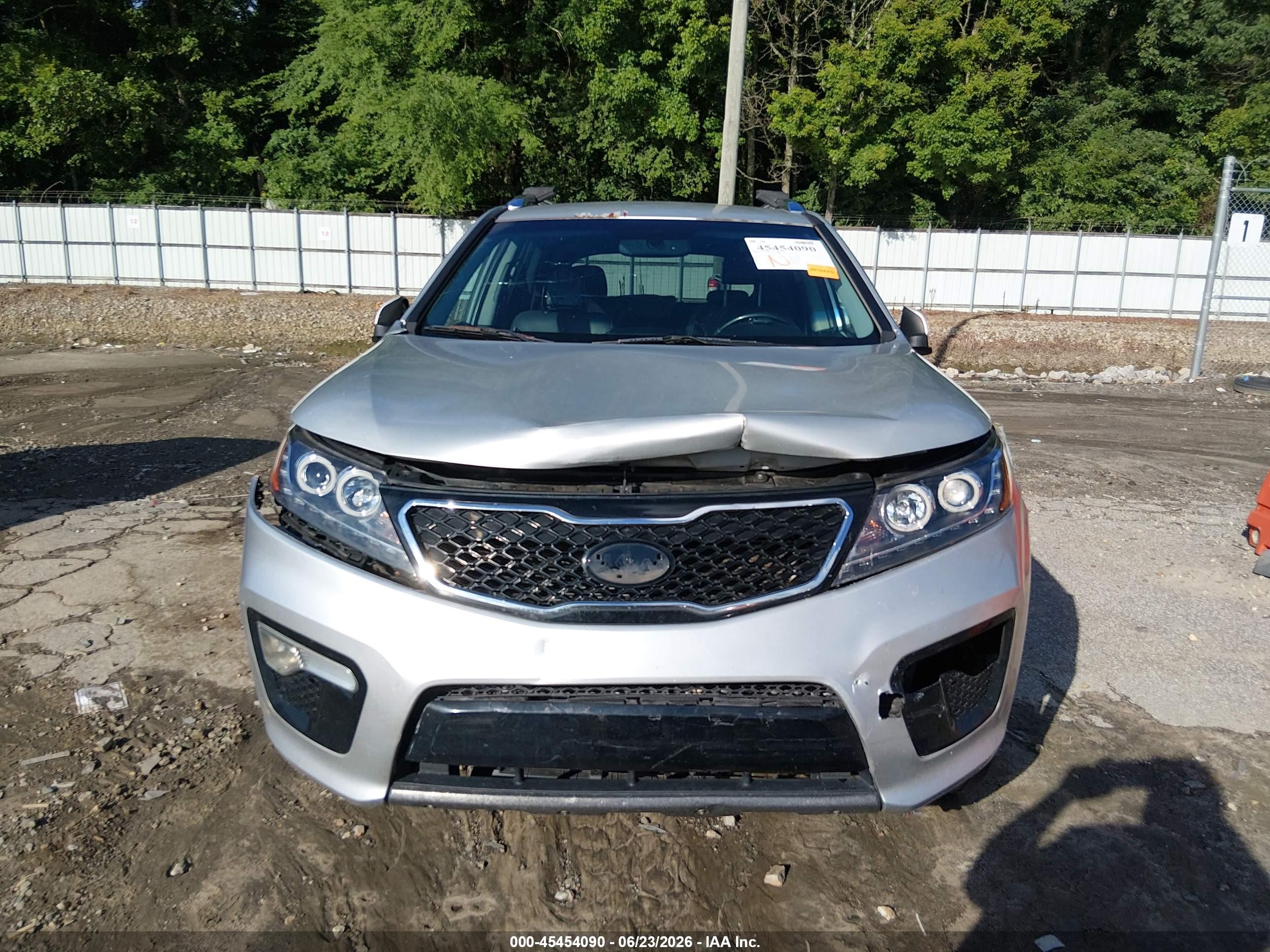 2012 Kia Sorento Sx V6 Silver vin: 5XYKW4A2XCG284783