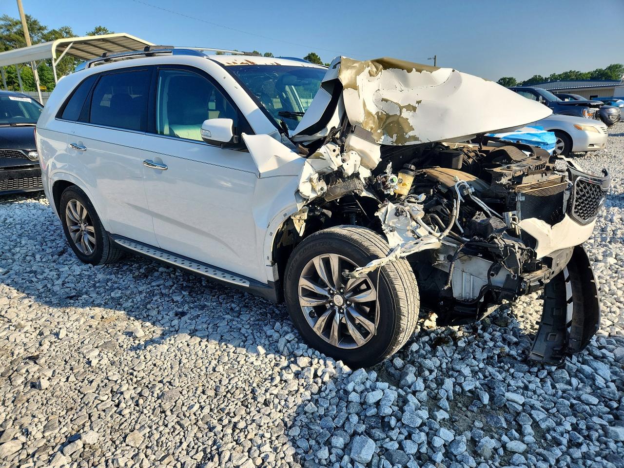 2013 Kia Sorento Sx White vin: 5XYKW4A2XDG326984
