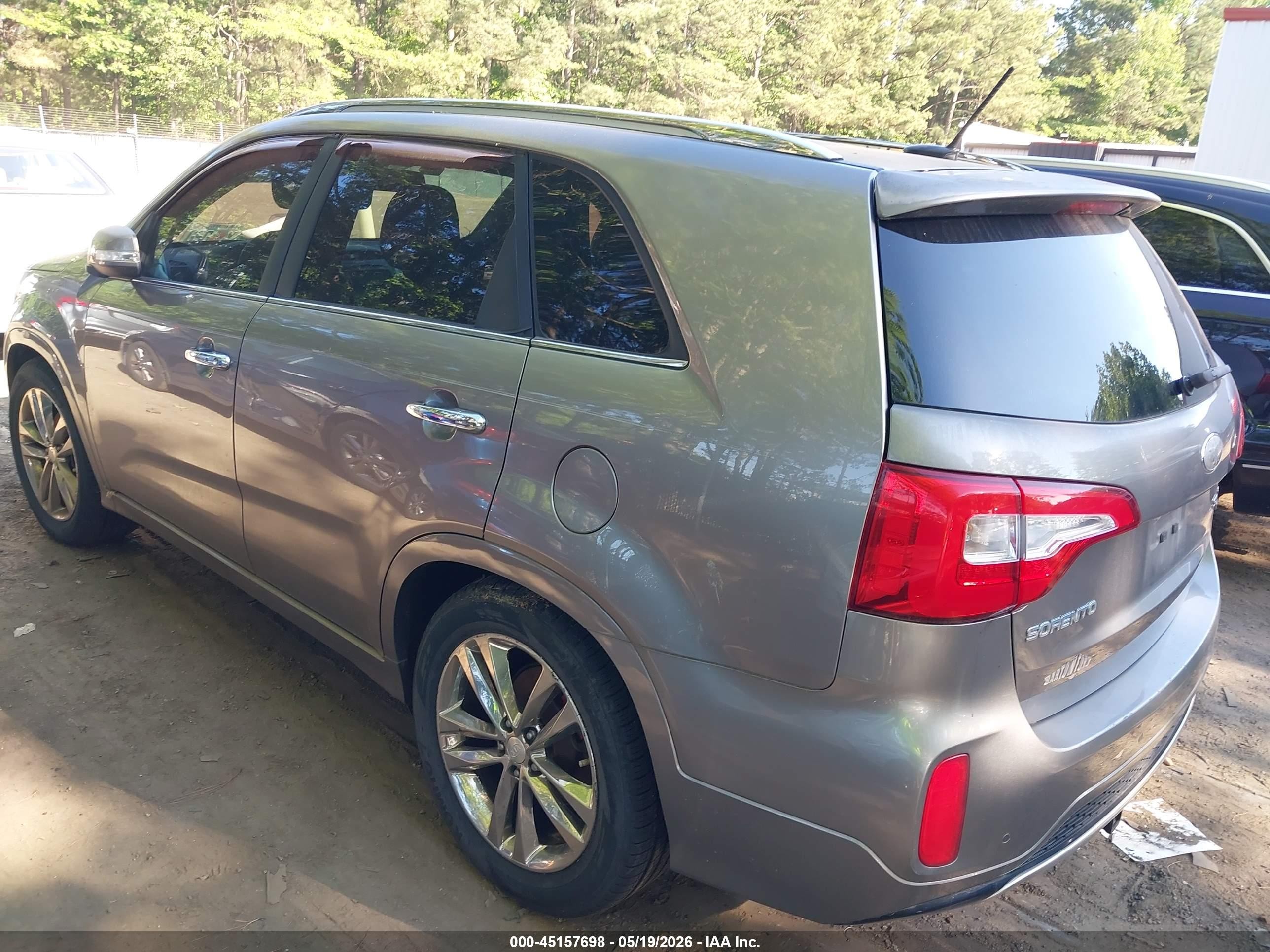 2014 Kia Sorento Limited V6 Gray vin: 5XYKW4A70EG442644