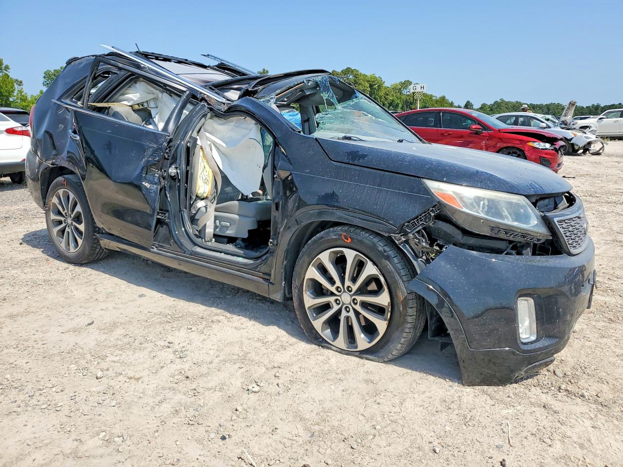 2014 Kia Sorento Sx Black vin: 5XYKW4A70EG443891