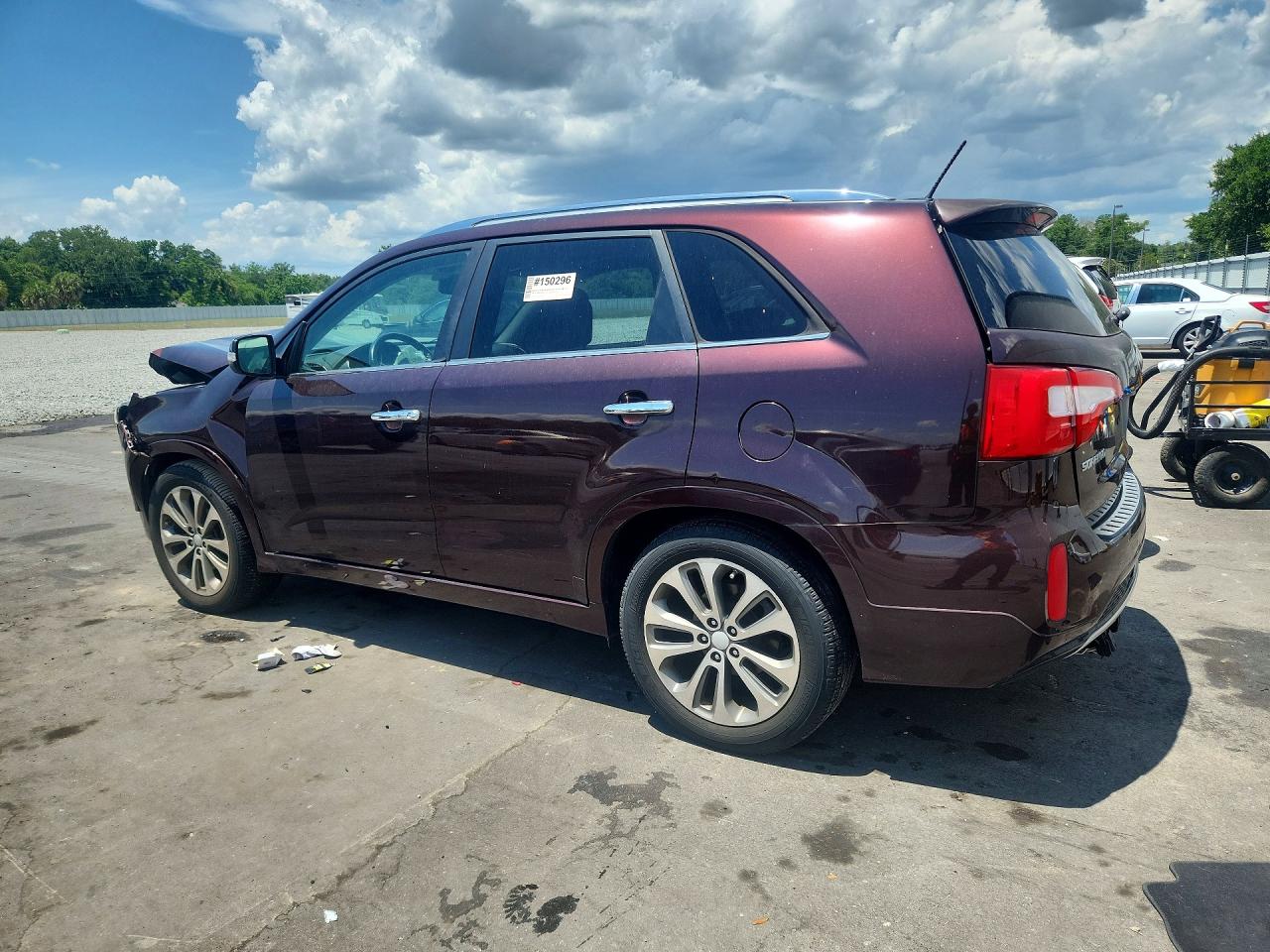2015 Kia Sorento Sx Maroon vin: 5XYKW4A70FG577317