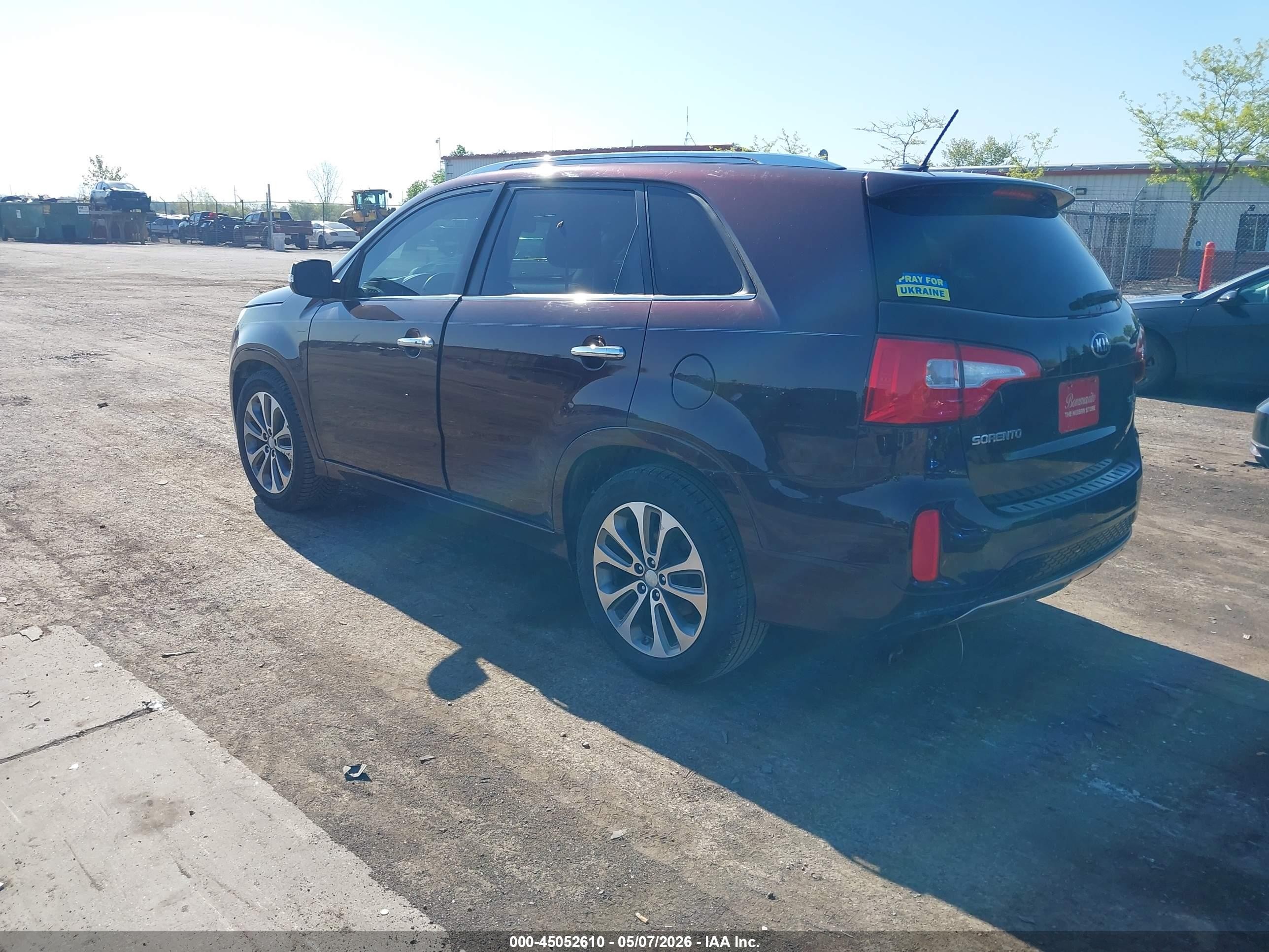 2015 Kia Sorento Sx V6 Burgundy vin: 5XYKW4A71FG564205